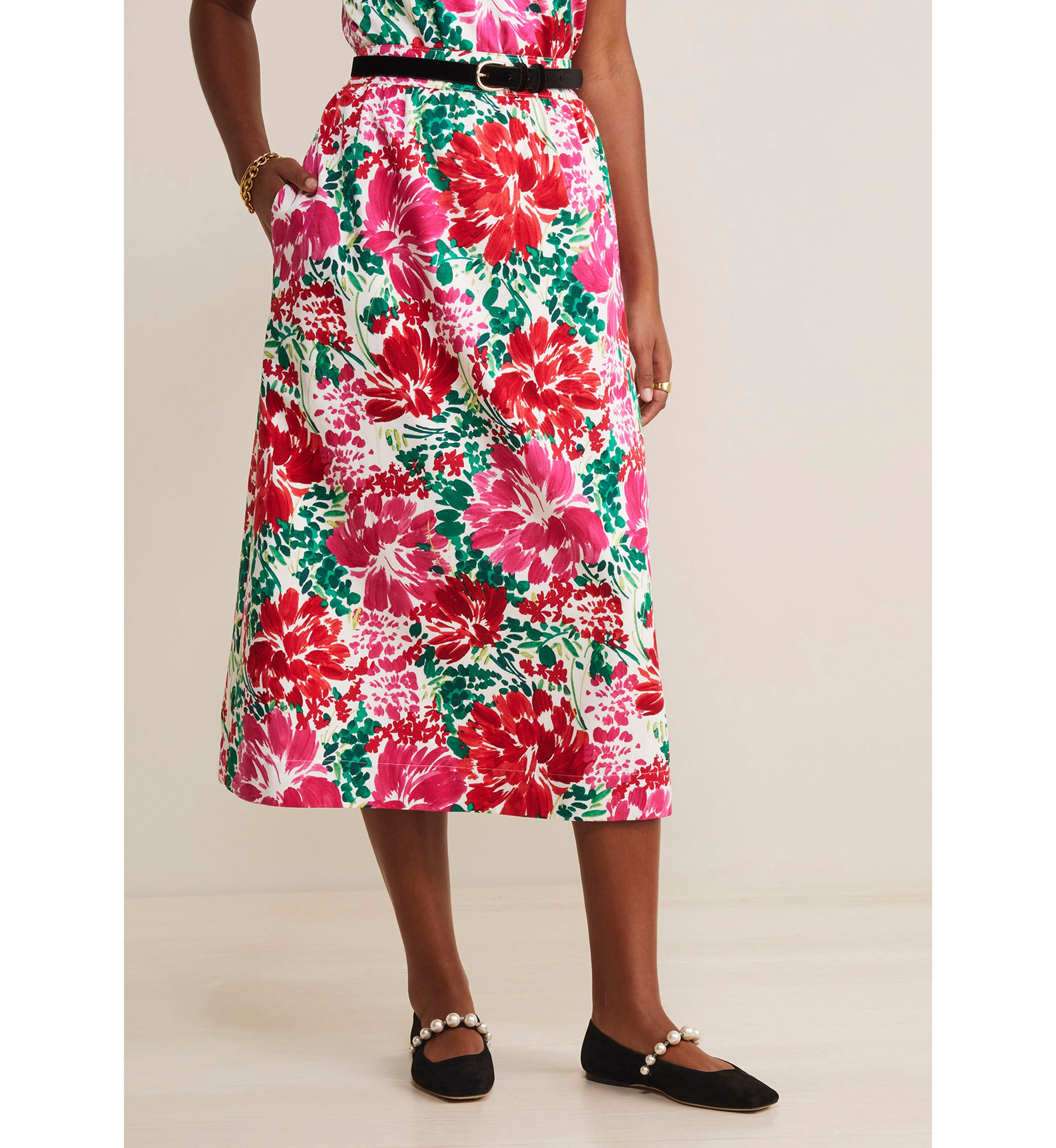 Womens Faile Midi Skirt