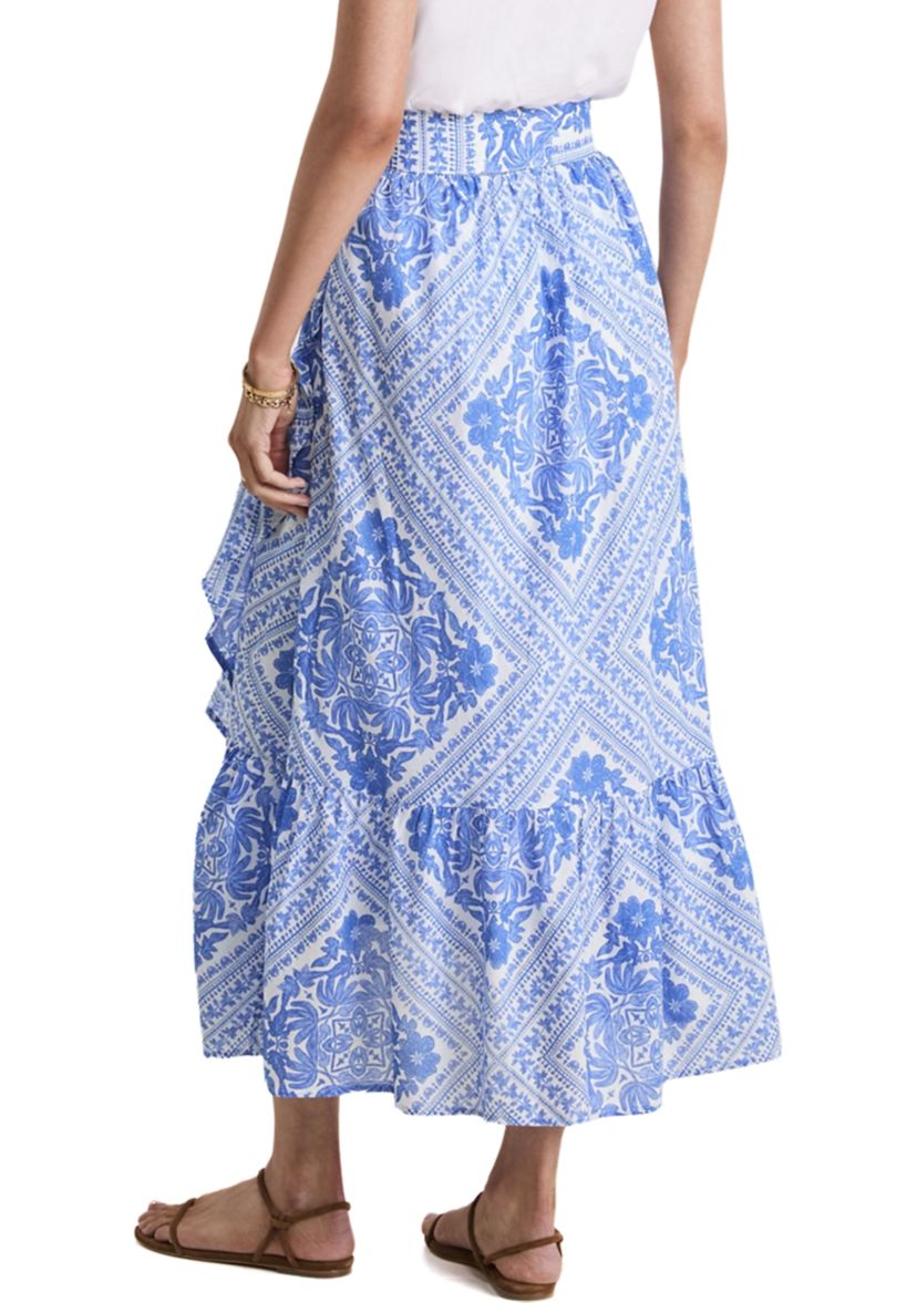 Womens Tie Waist Maxi Skirt