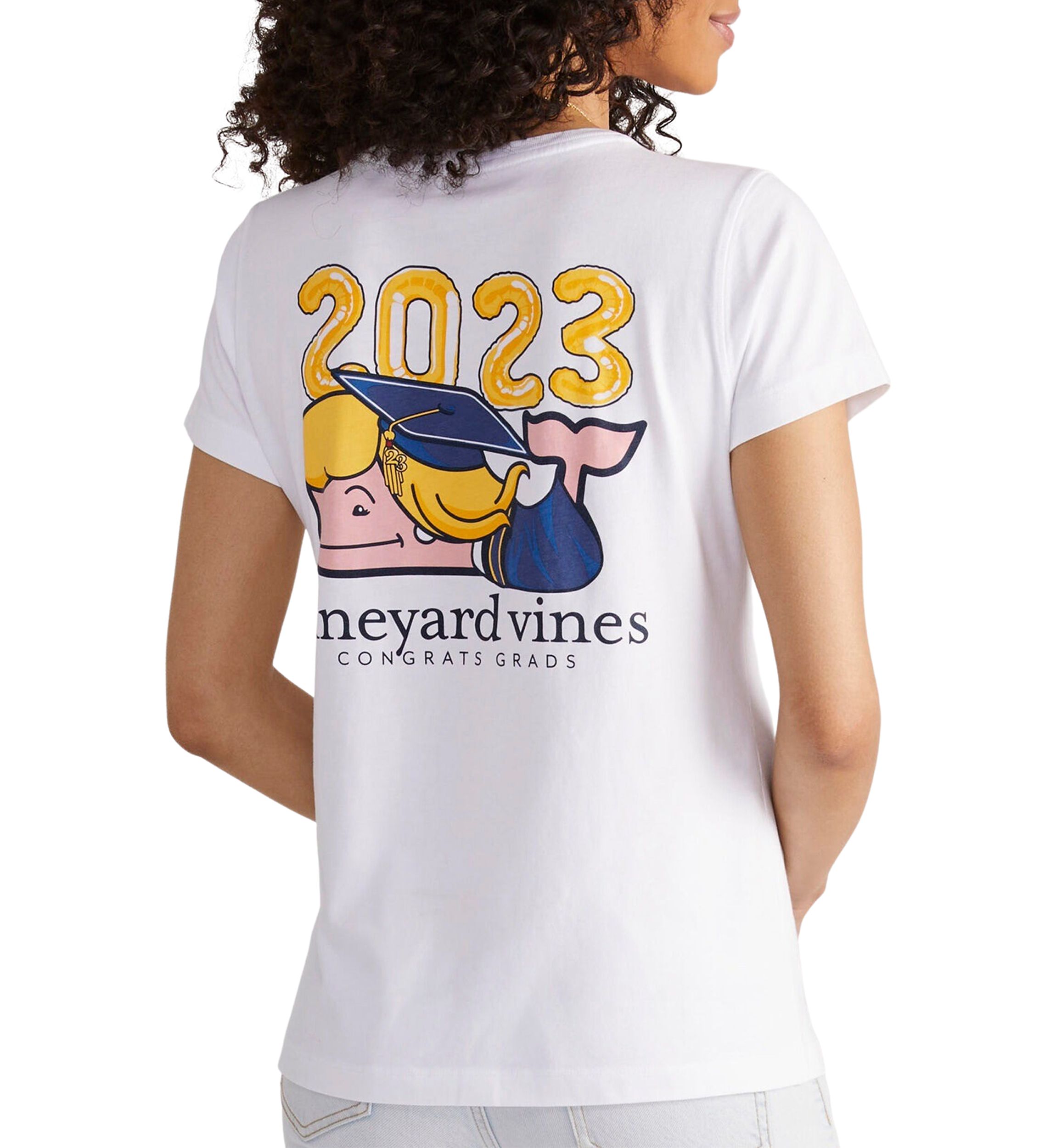 Graduation Whale Short Sleeve Pocket Tee