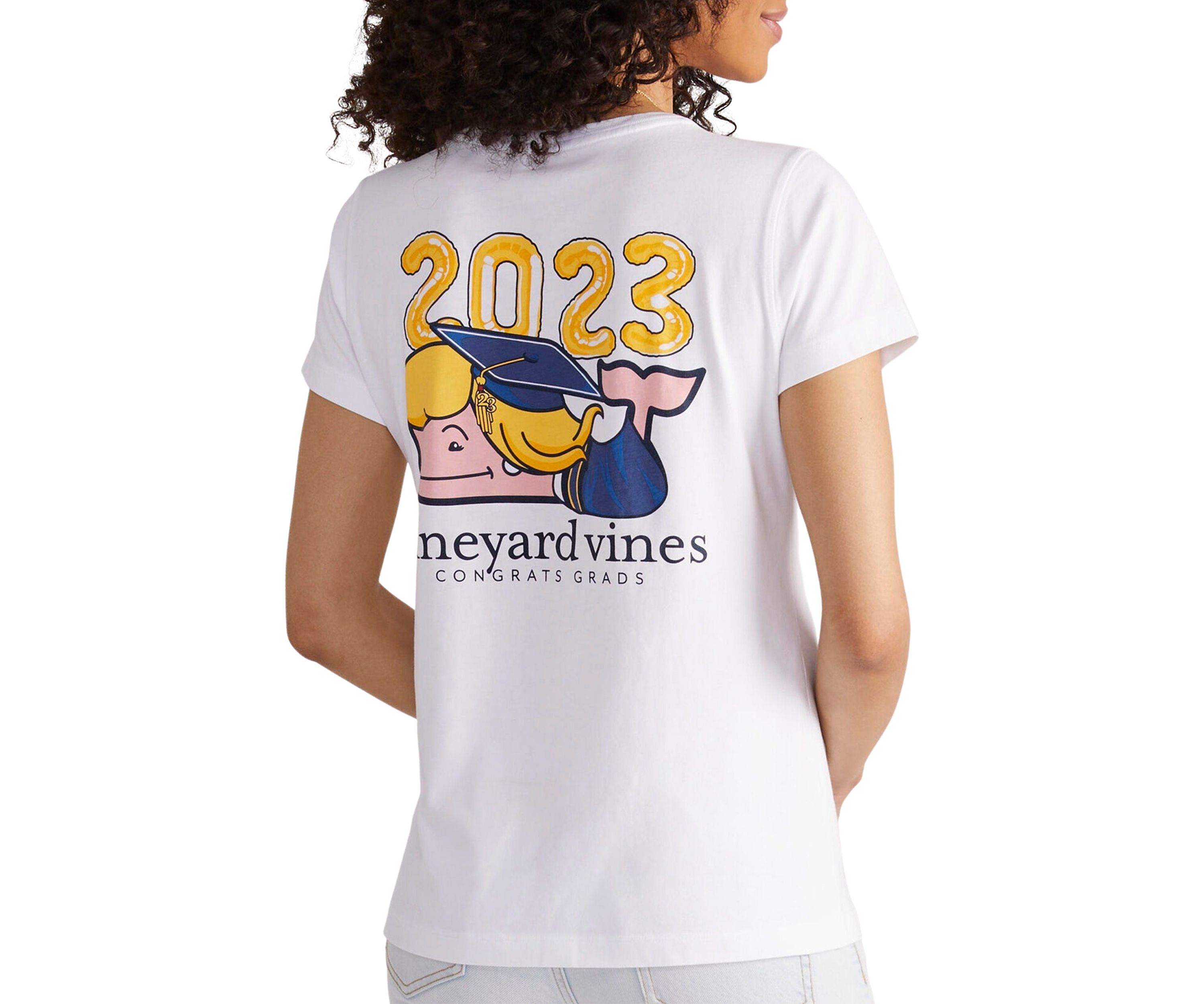 Graduation Whale Short Sleeve Pocket Tee