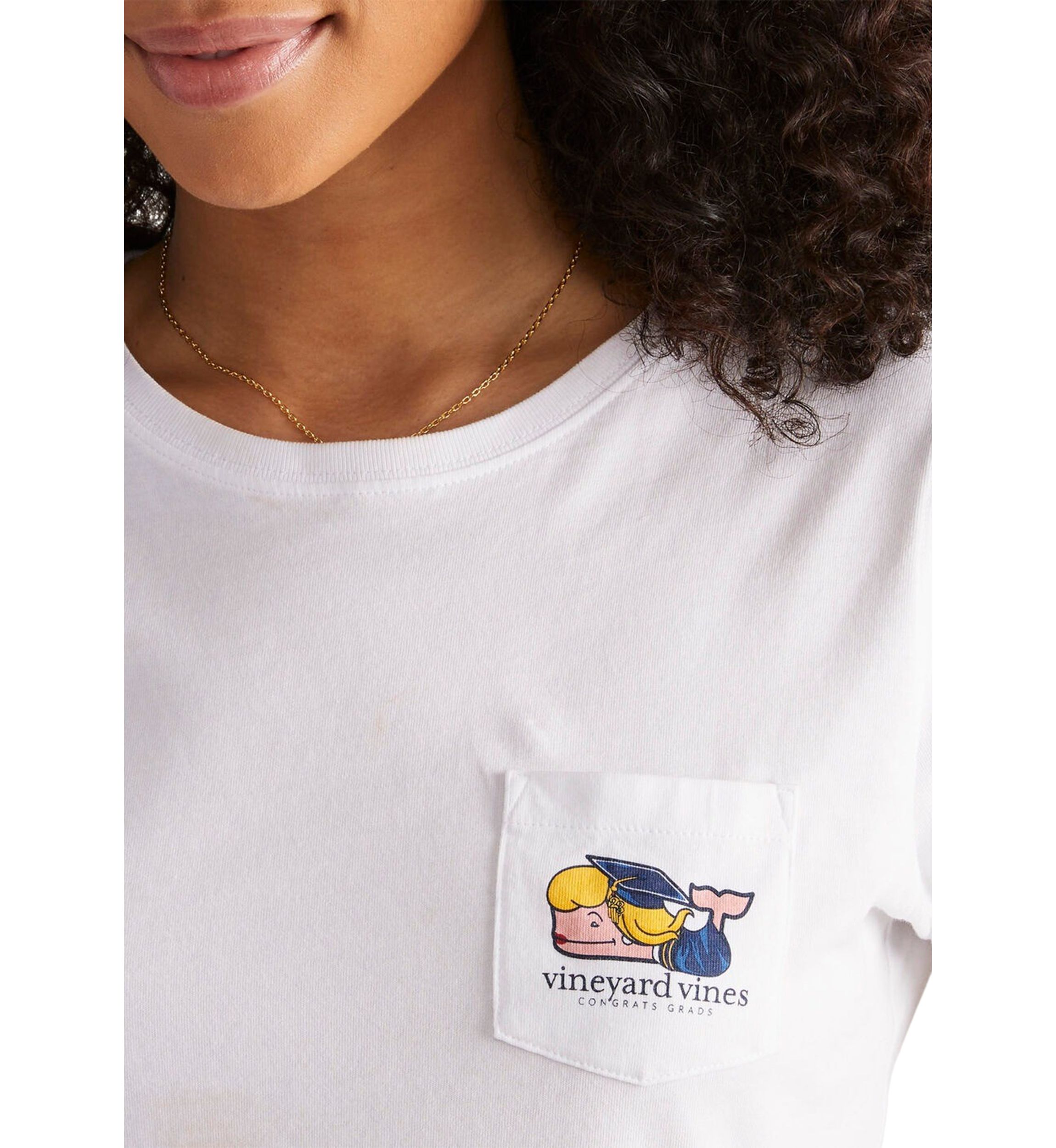 Graduation Whale Short Sleeve Pocket Tee