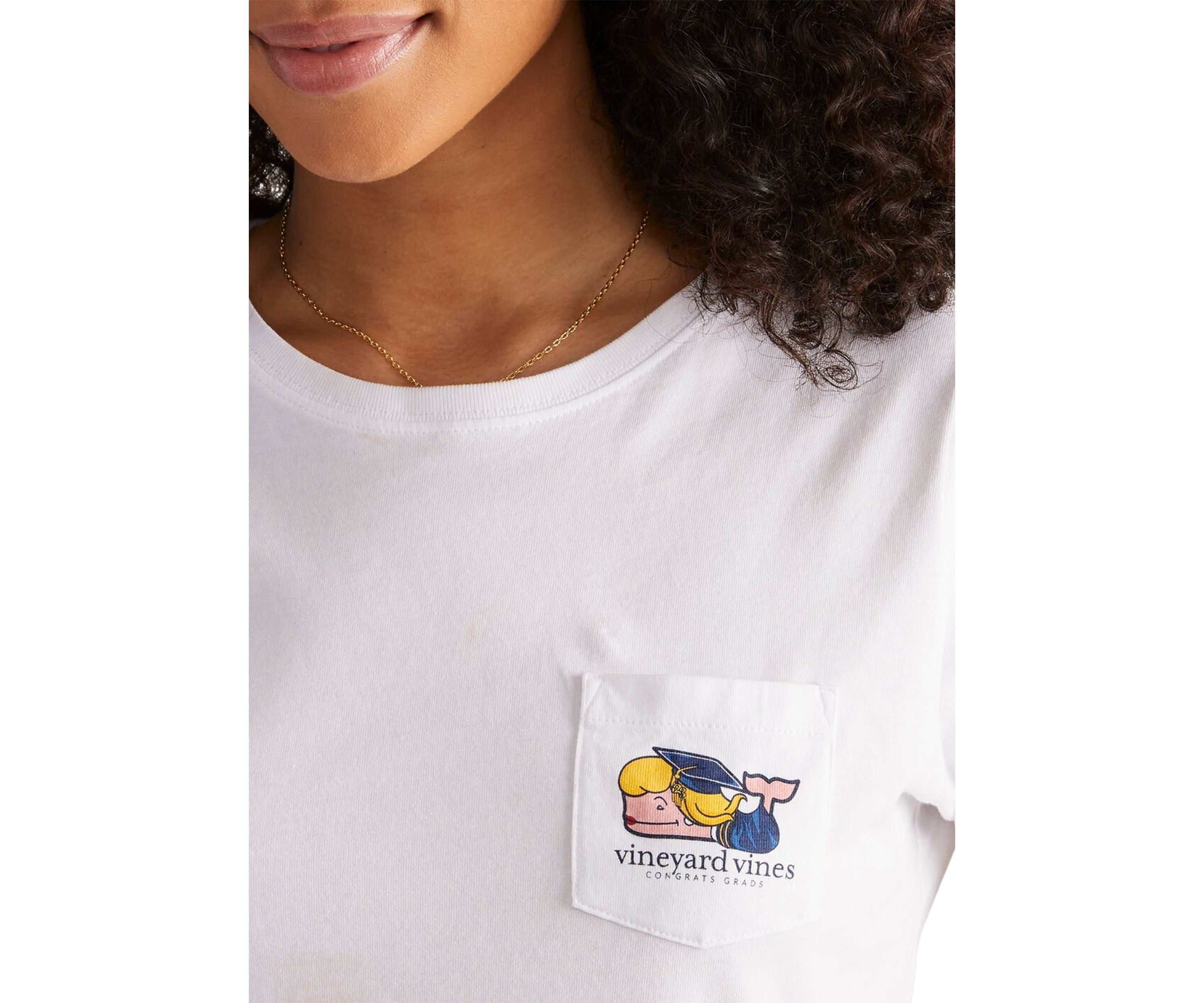 Graduation Whale Short Sleeve Pocket Tee