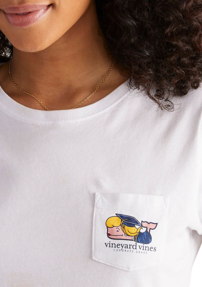 Graduation Whale Short Sleeve Pocket Tee