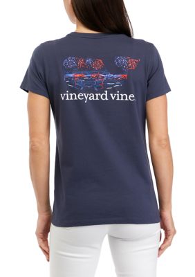 Vineyard Vines Beach Fireworks Whale Fill Short Sleeve T-Shirt