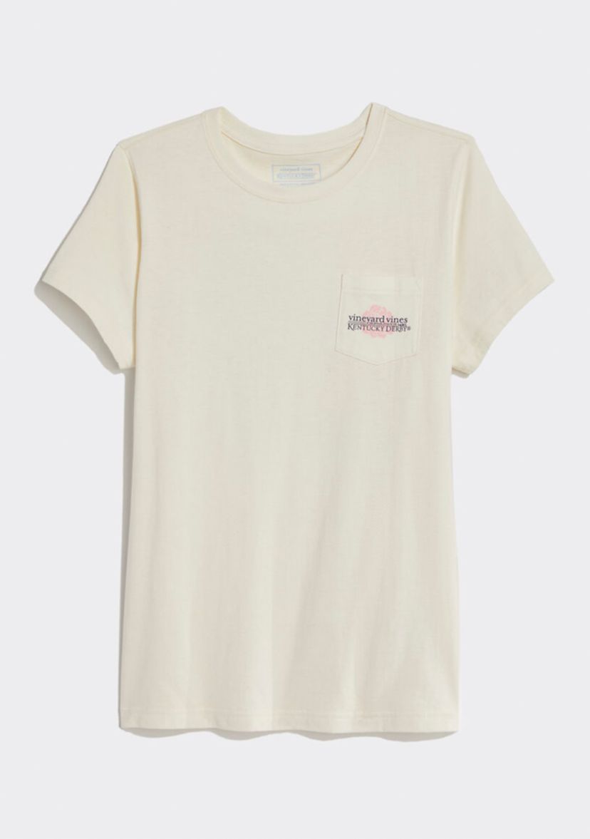 Womens Kentucky Derby Run For The Roses Short Sleeve Pocket T-Shirt