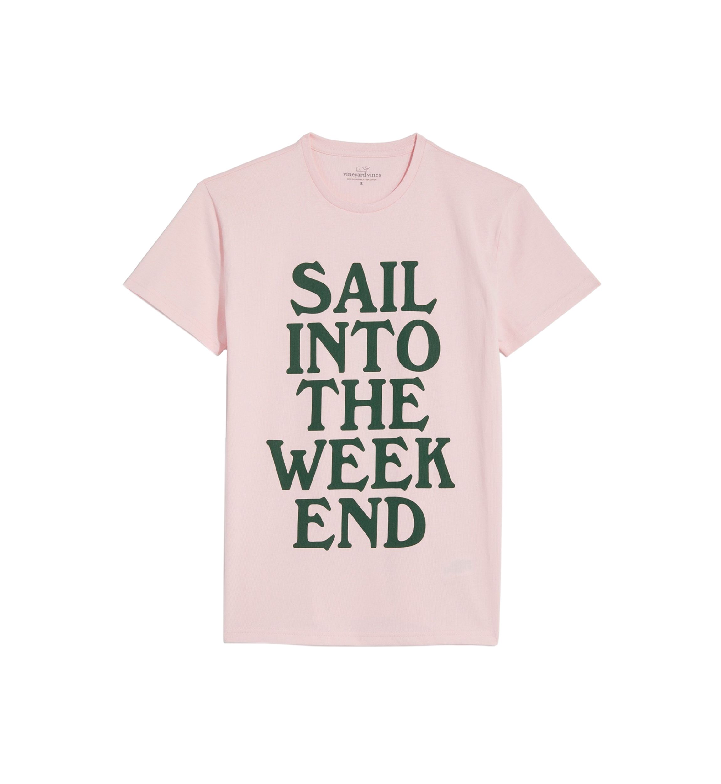 Womens Weekend Boyfriend Crew Short Sleeve Graphic T-Shirt
