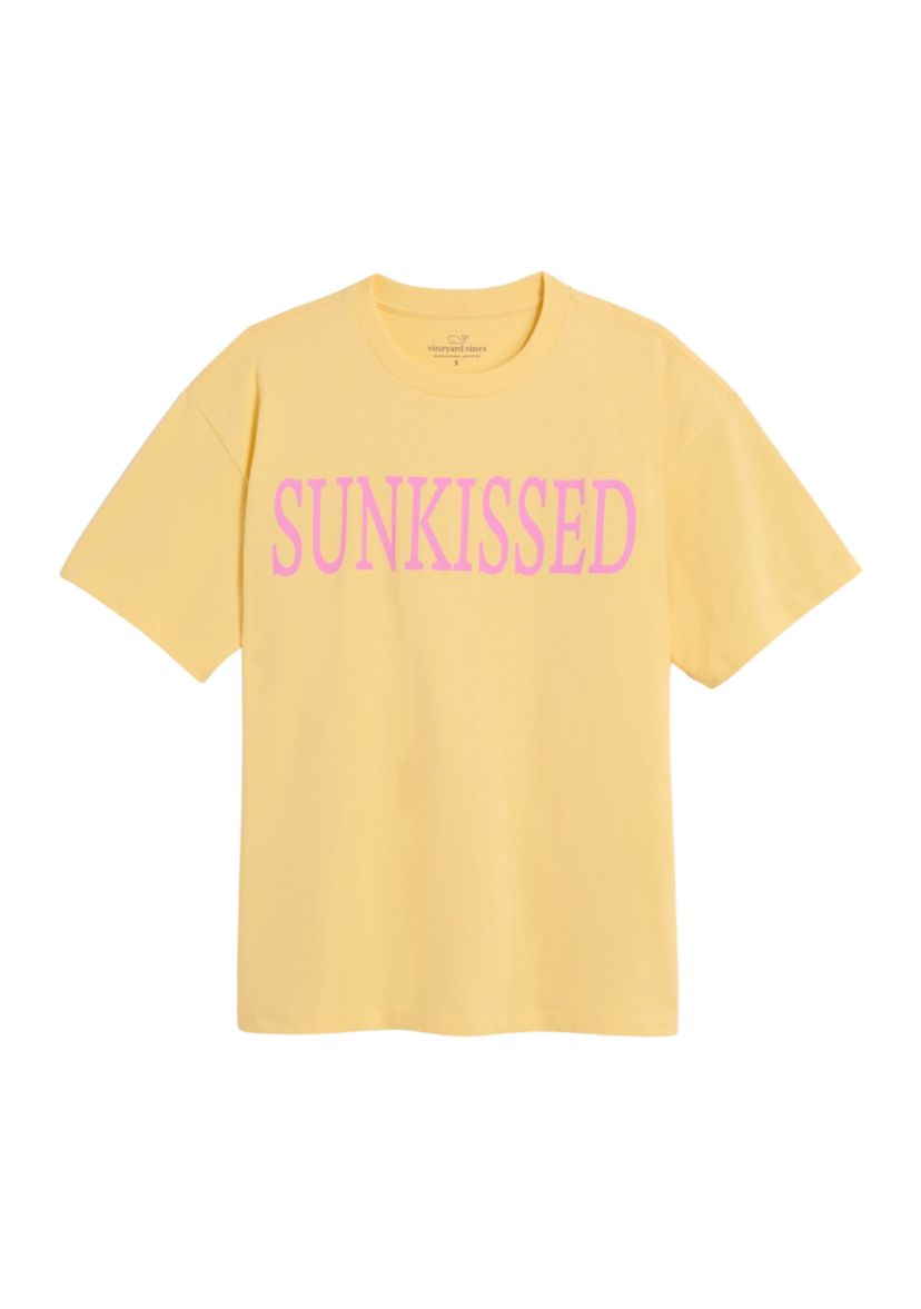 Womens Sunkissed Boyfriend Crew Short Sleeve T-Shirt
