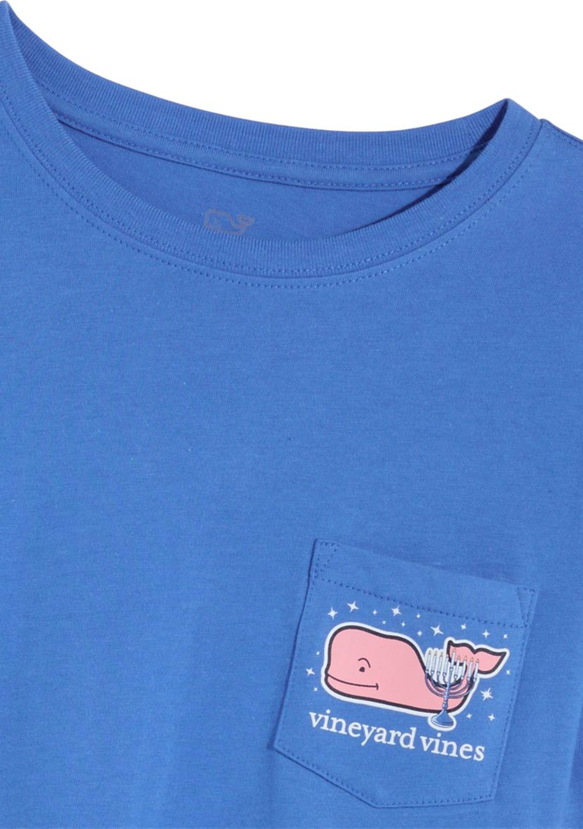 Womens Long Sleeve Hanukkah Whale Logo Graphic T-Shirt