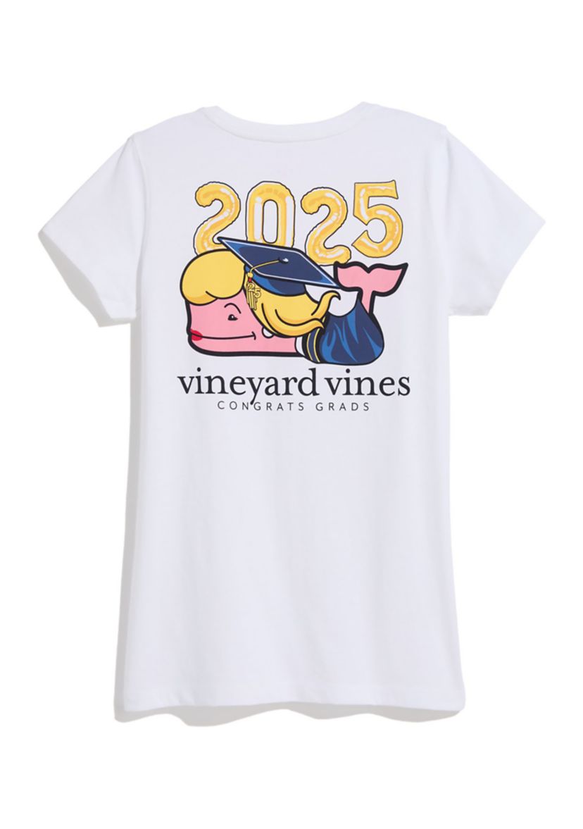 Womens Short Sleeve Graduation Pocket Graphic T-Shirt