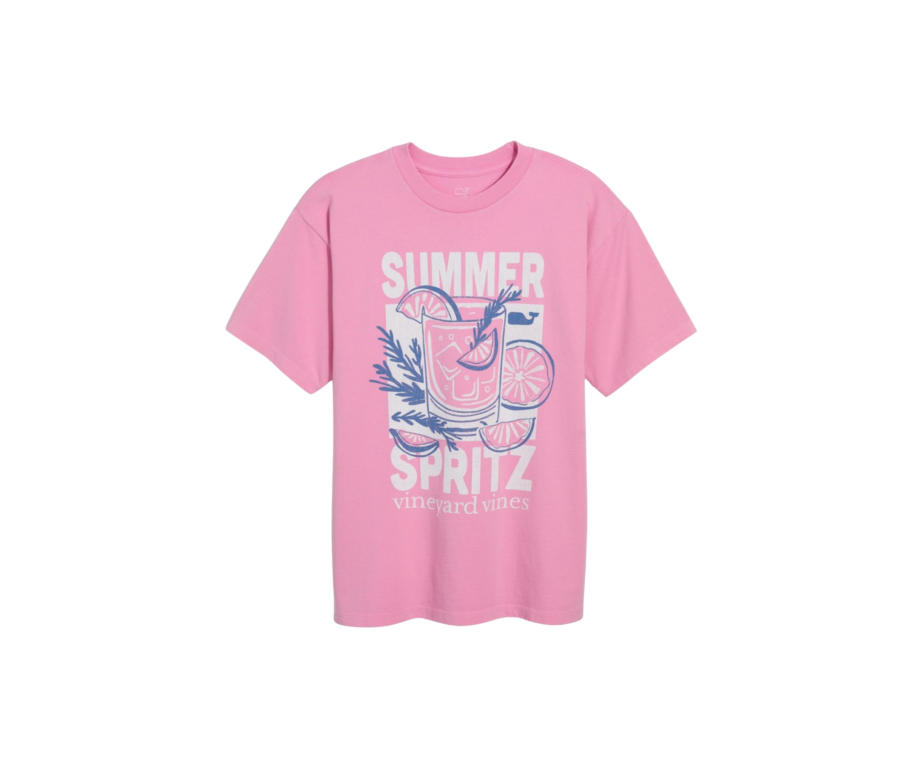 Womens Short Sleeve Boyfriend Spritz Graphic T-Shirt