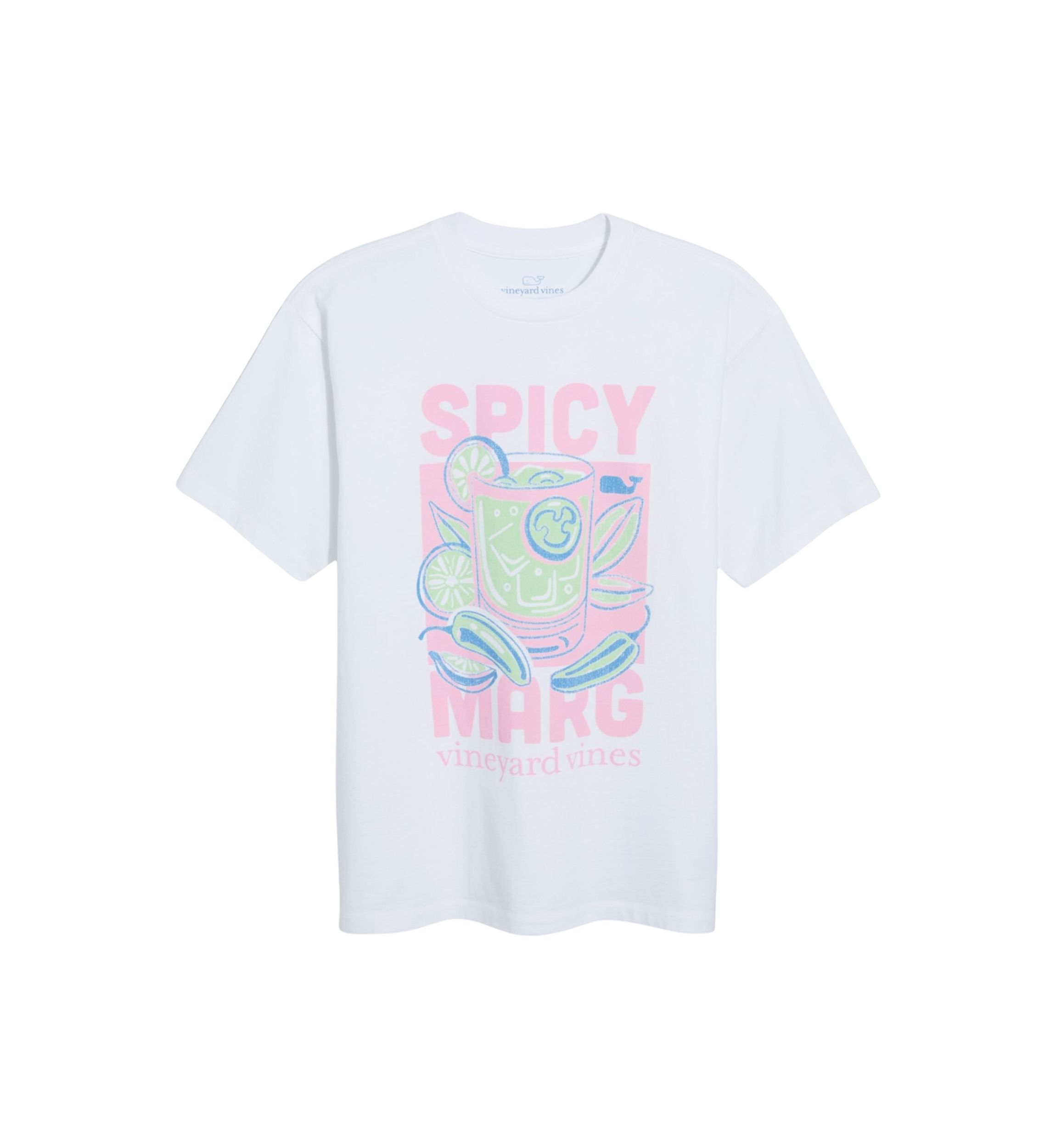 Womens Short Sleeve Boyfriend Margarita Graphic T-Shirt