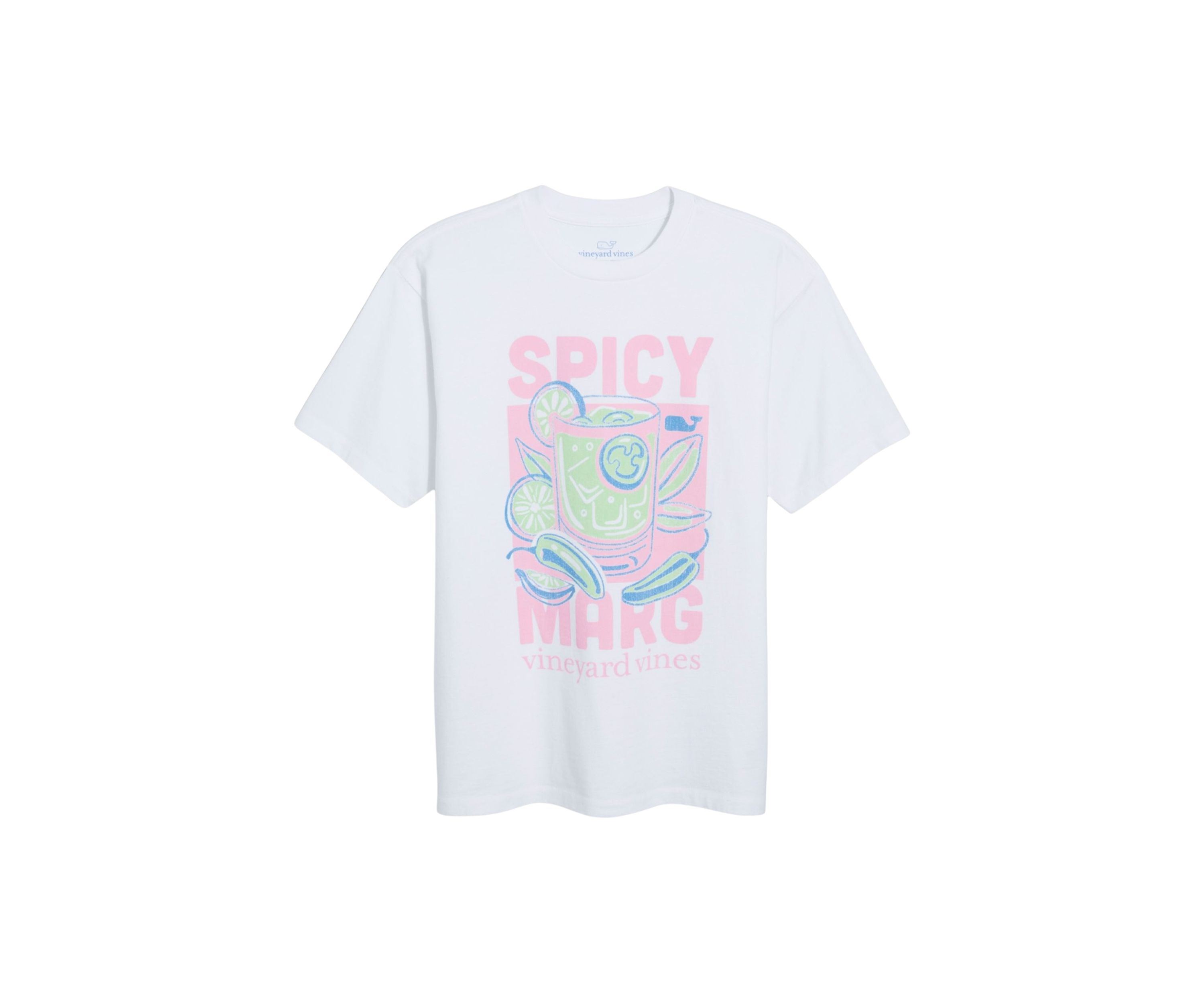 Womens Short Sleeve Boyfriend Margarita Graphic T-Shirt