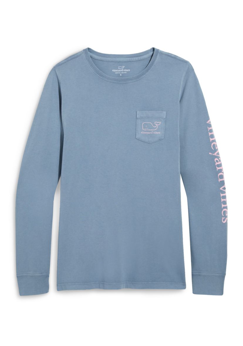 Vintage Whale Graphic Pocket T-Shirt 