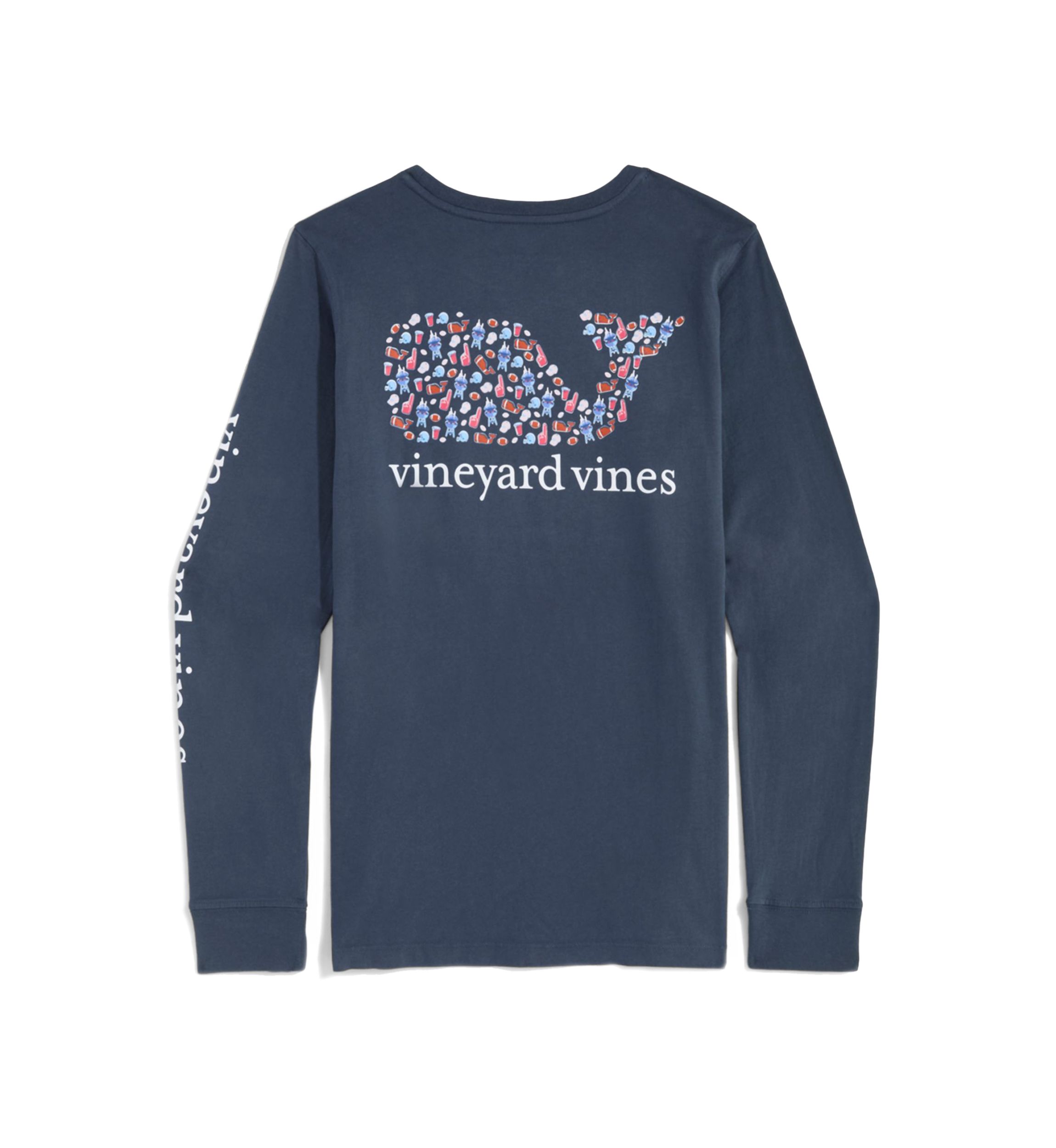 Long Sleeve Whale Pocket T-Shirt 