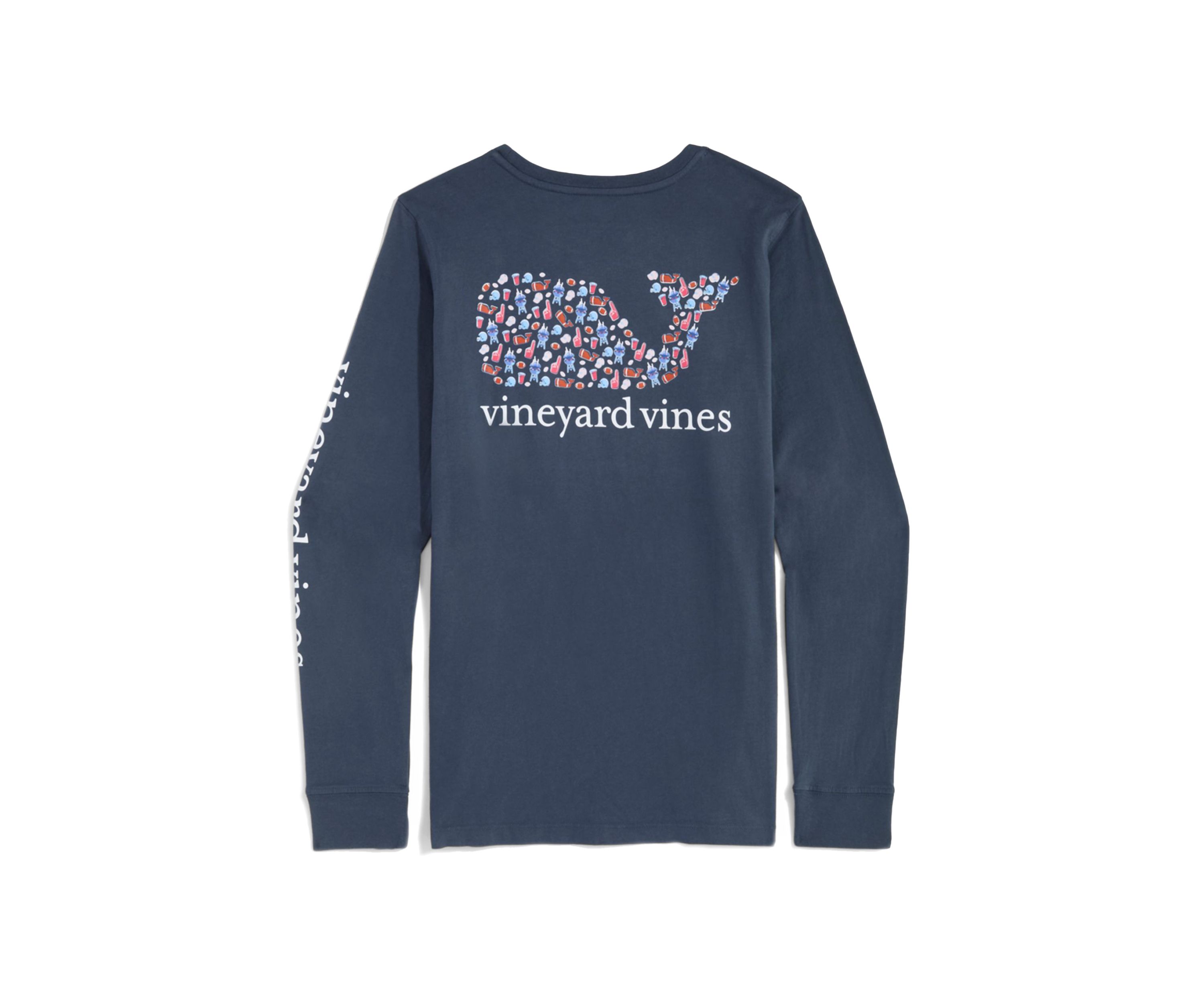 Long Sleeve Whale Pocket T-Shirt 