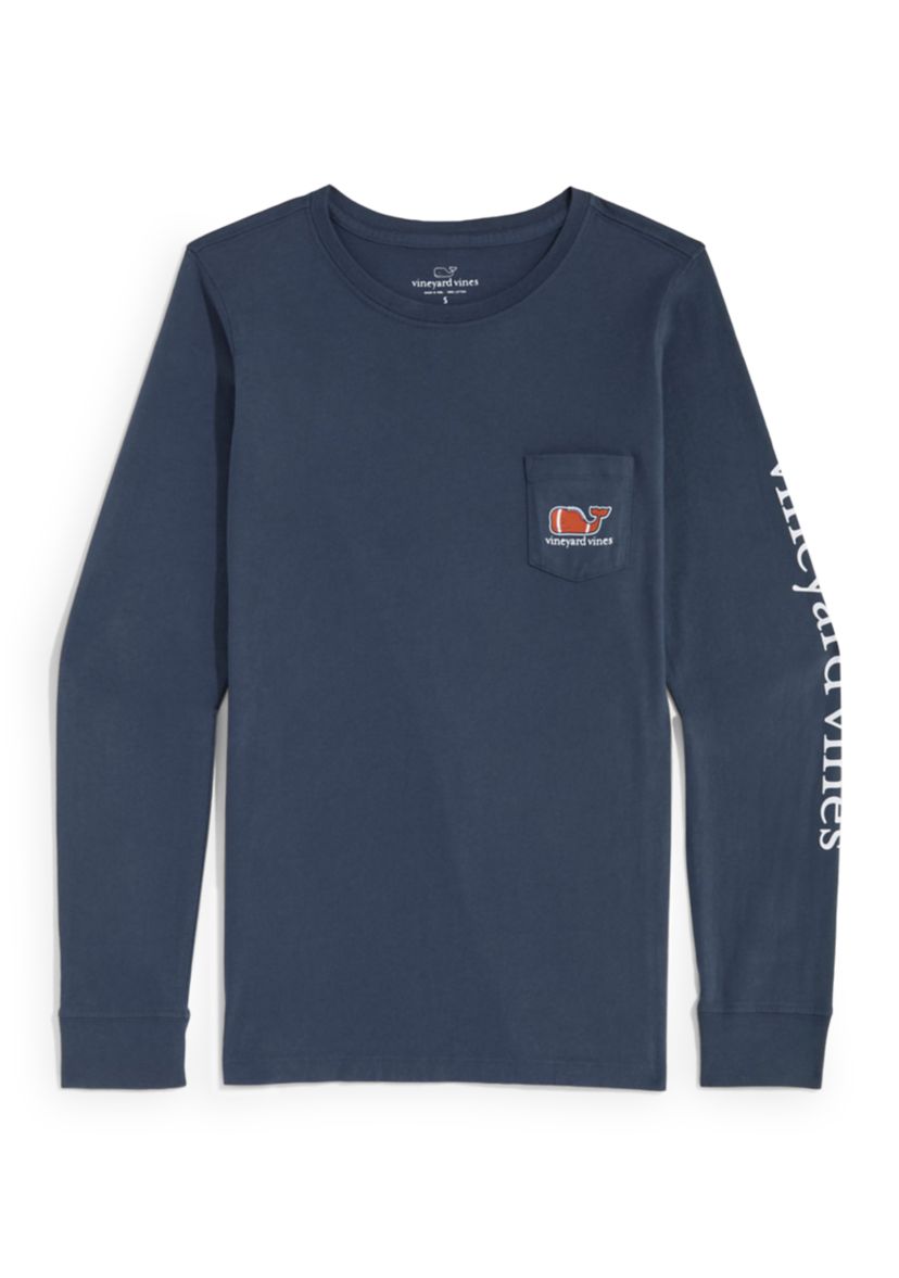 Long Sleeve Whale Pocket T-Shirt 