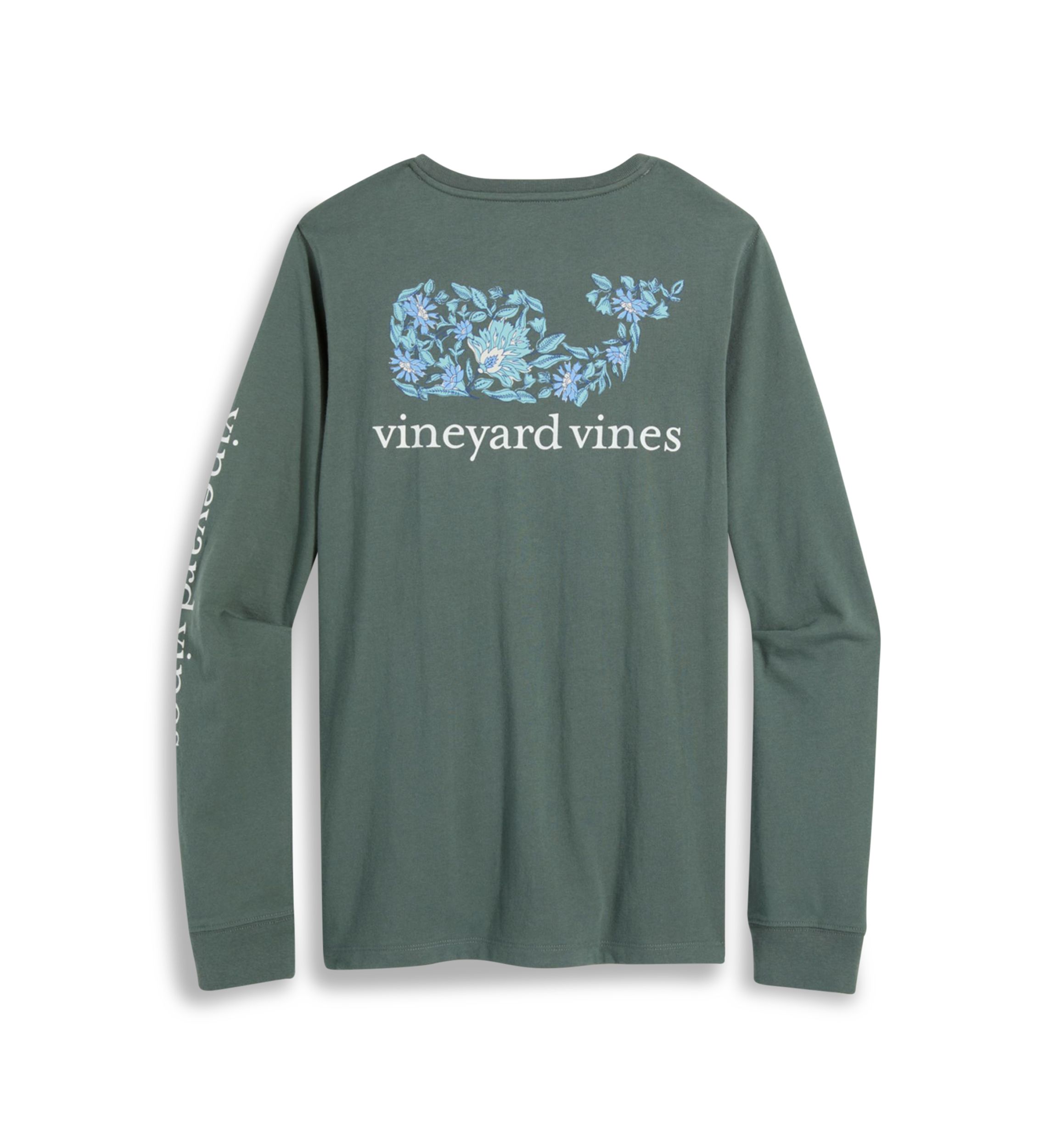 Long Sleeve Floral Fill Pocket T-Shirt 