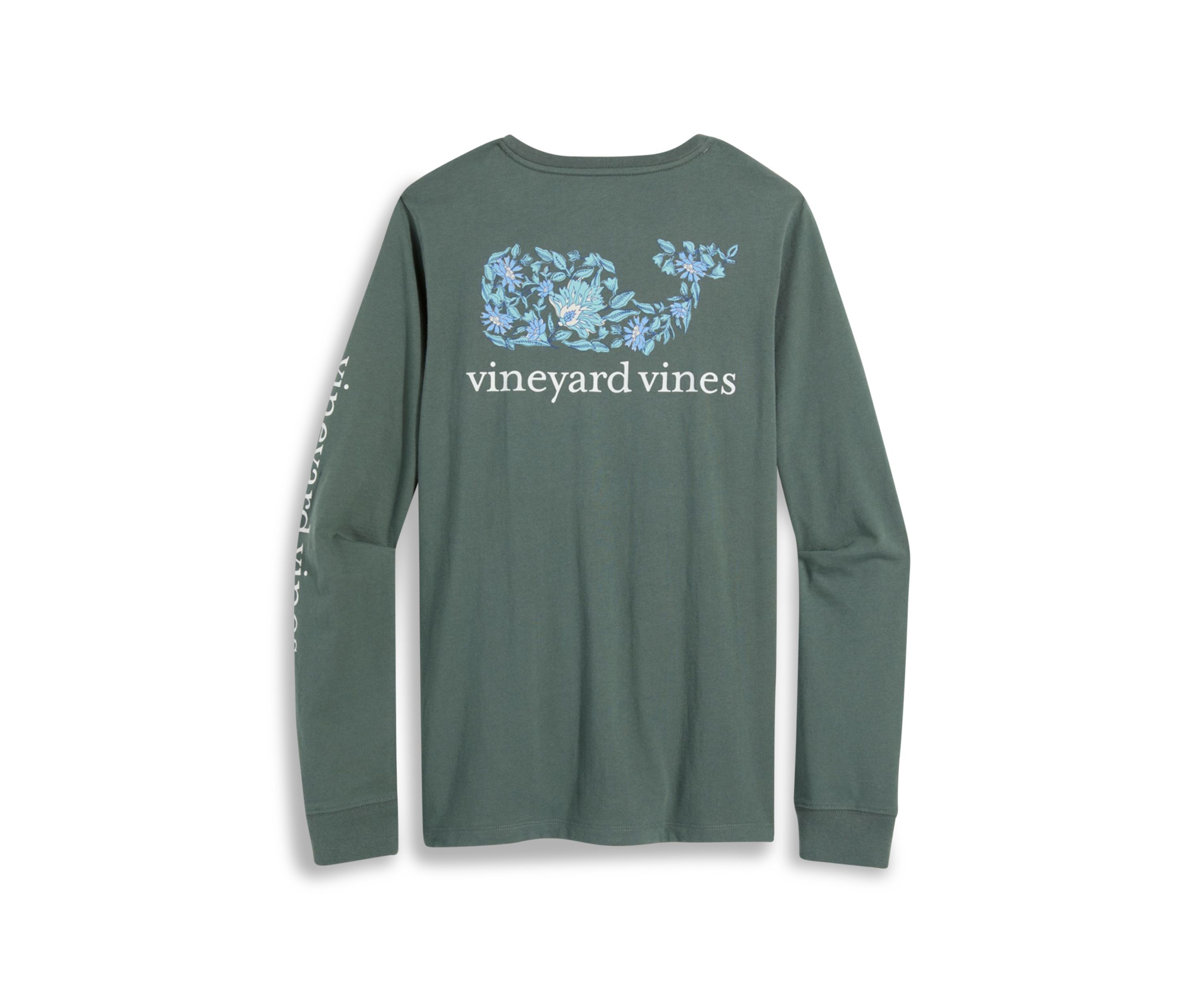 Long Sleeve Floral Fill Pocket T-Shirt 