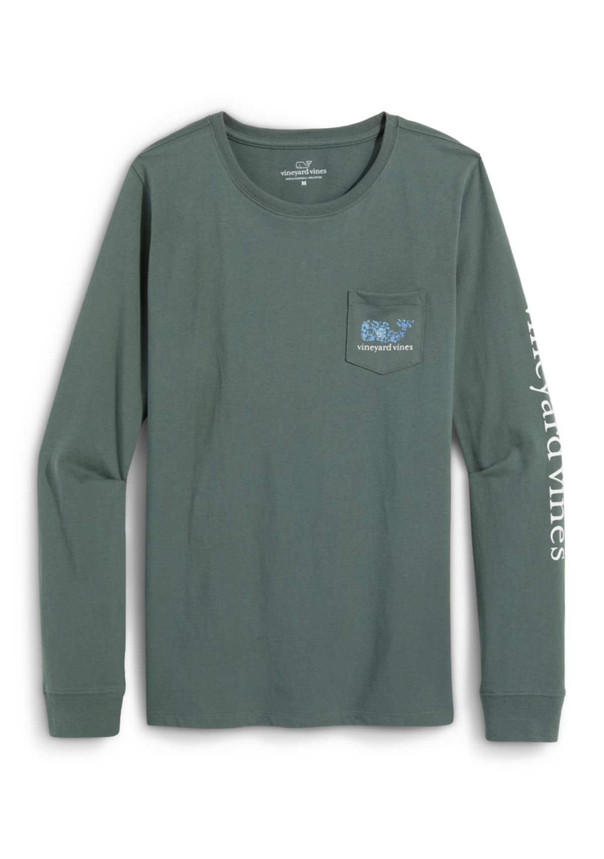 Long Sleeve Floral Fill Pocket T-Shirt 