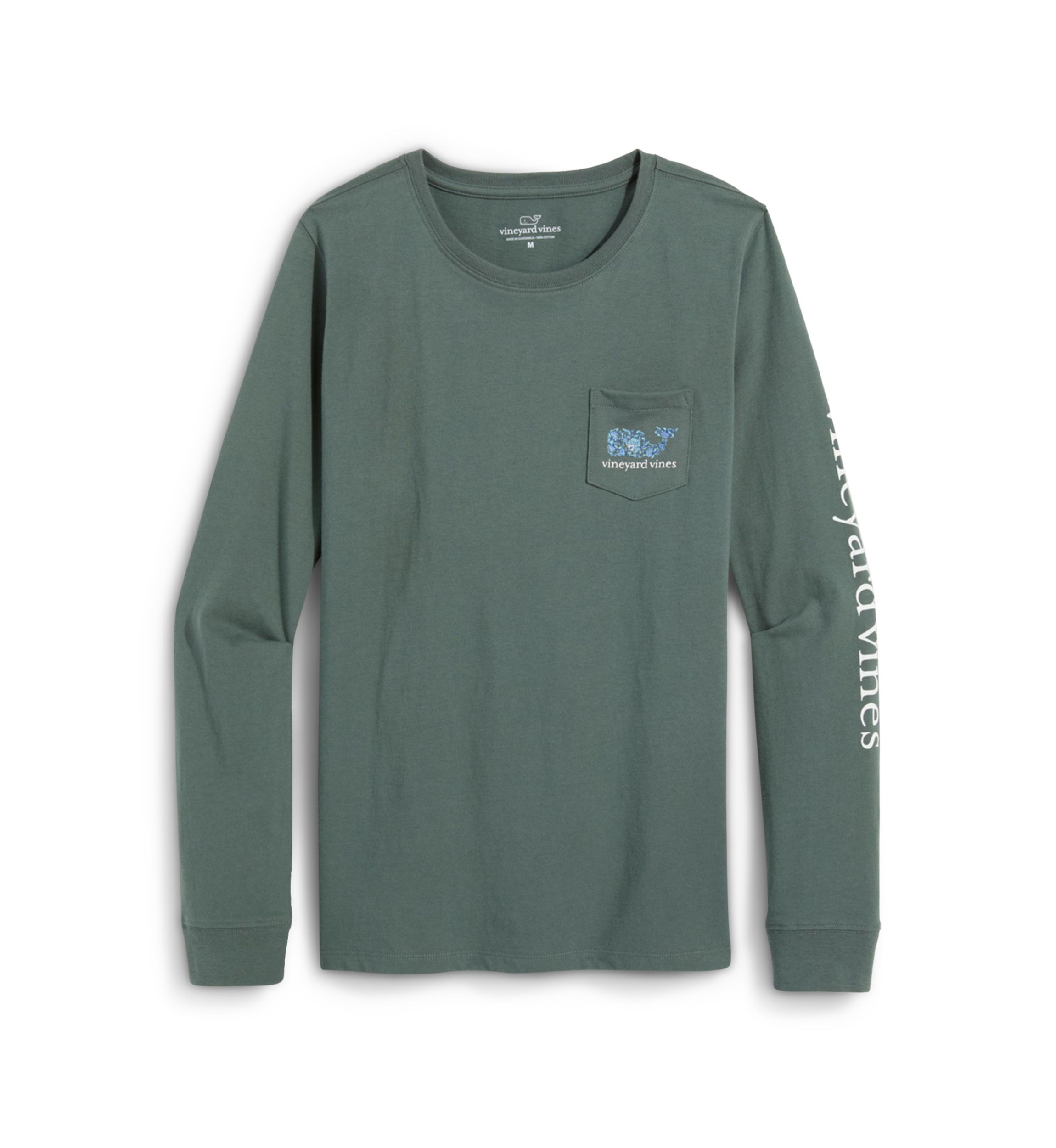 Long Sleeve Floral Fill Pocket T-Shirt 