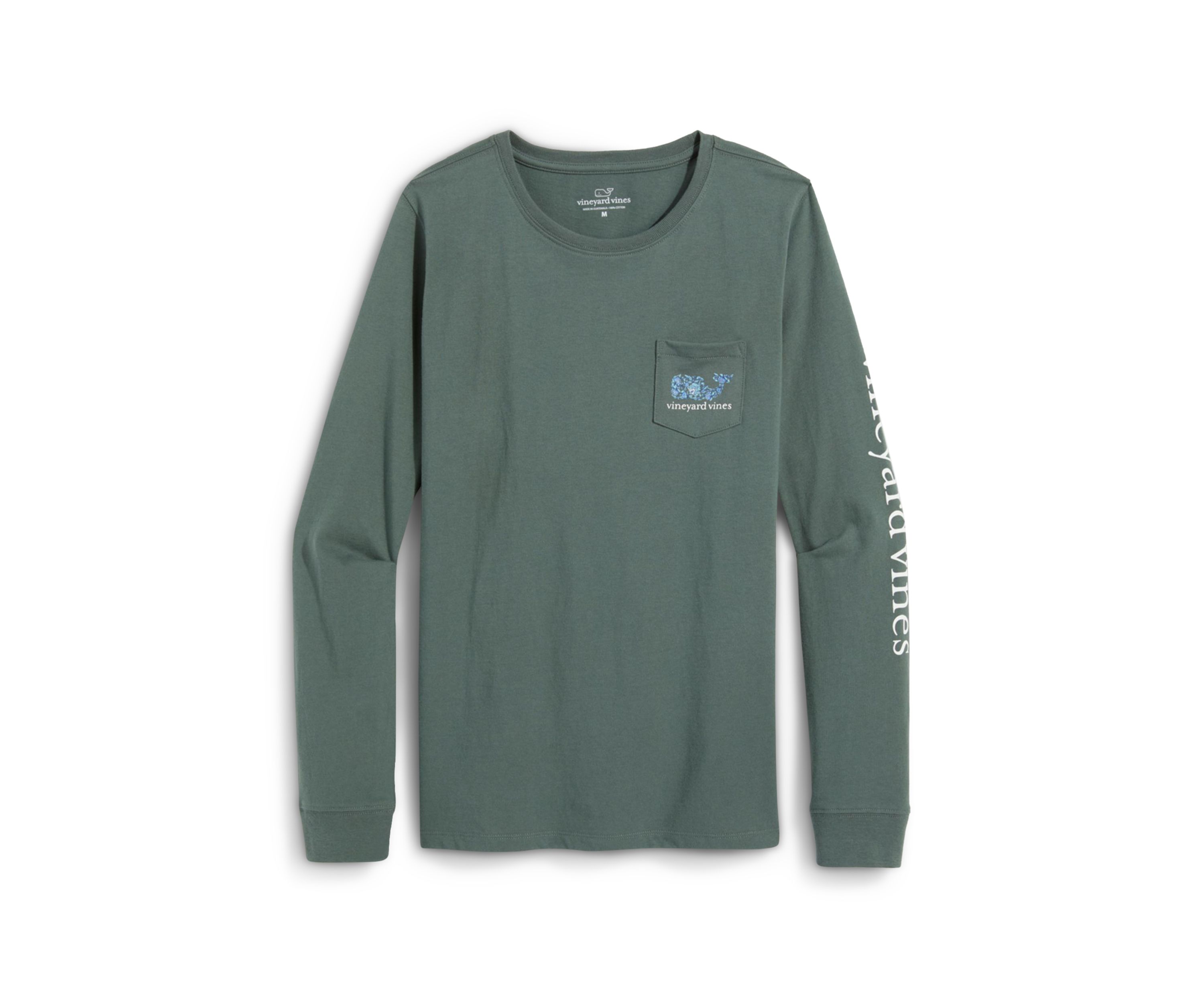Long Sleeve Floral Fill Pocket T-Shirt 