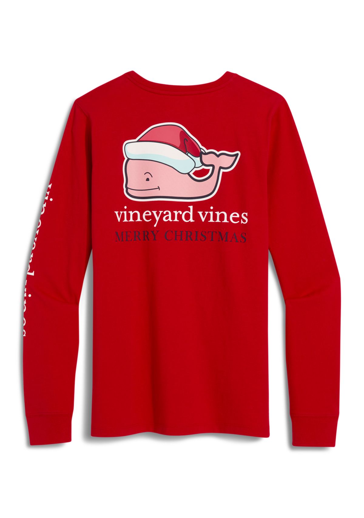 Christmas Santa Whale Graphic T-Shirt