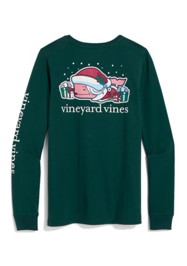 Women's Long Sleeve Mrs. Claus Whale Logo Graphic T-Shirt 