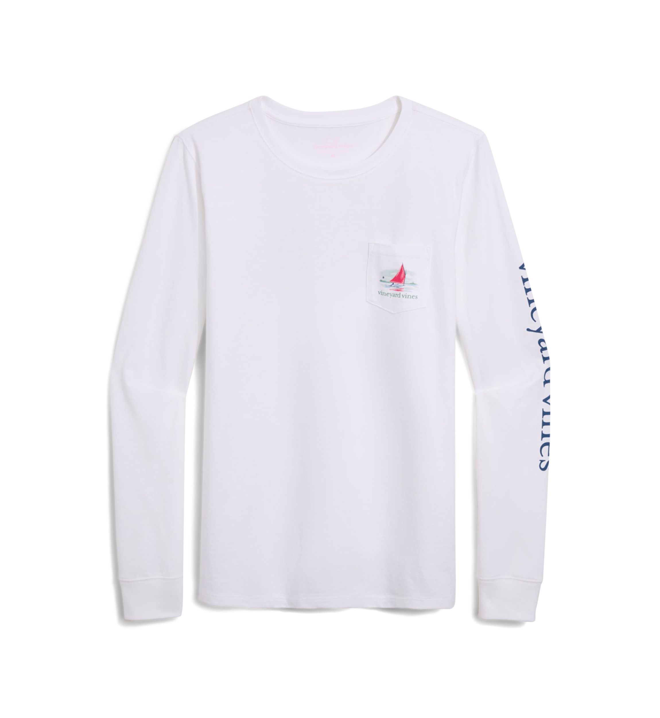 Womens Sailing Graphic Pocket T-Shirt