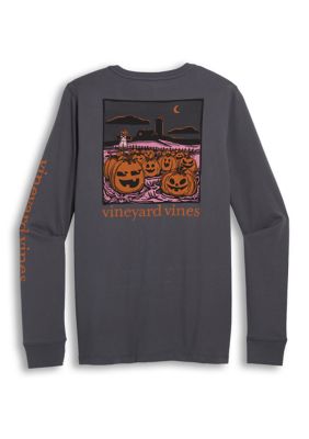 Vineyard Vines Women's Long Sleeve Halloween Graphic Shirt, Large