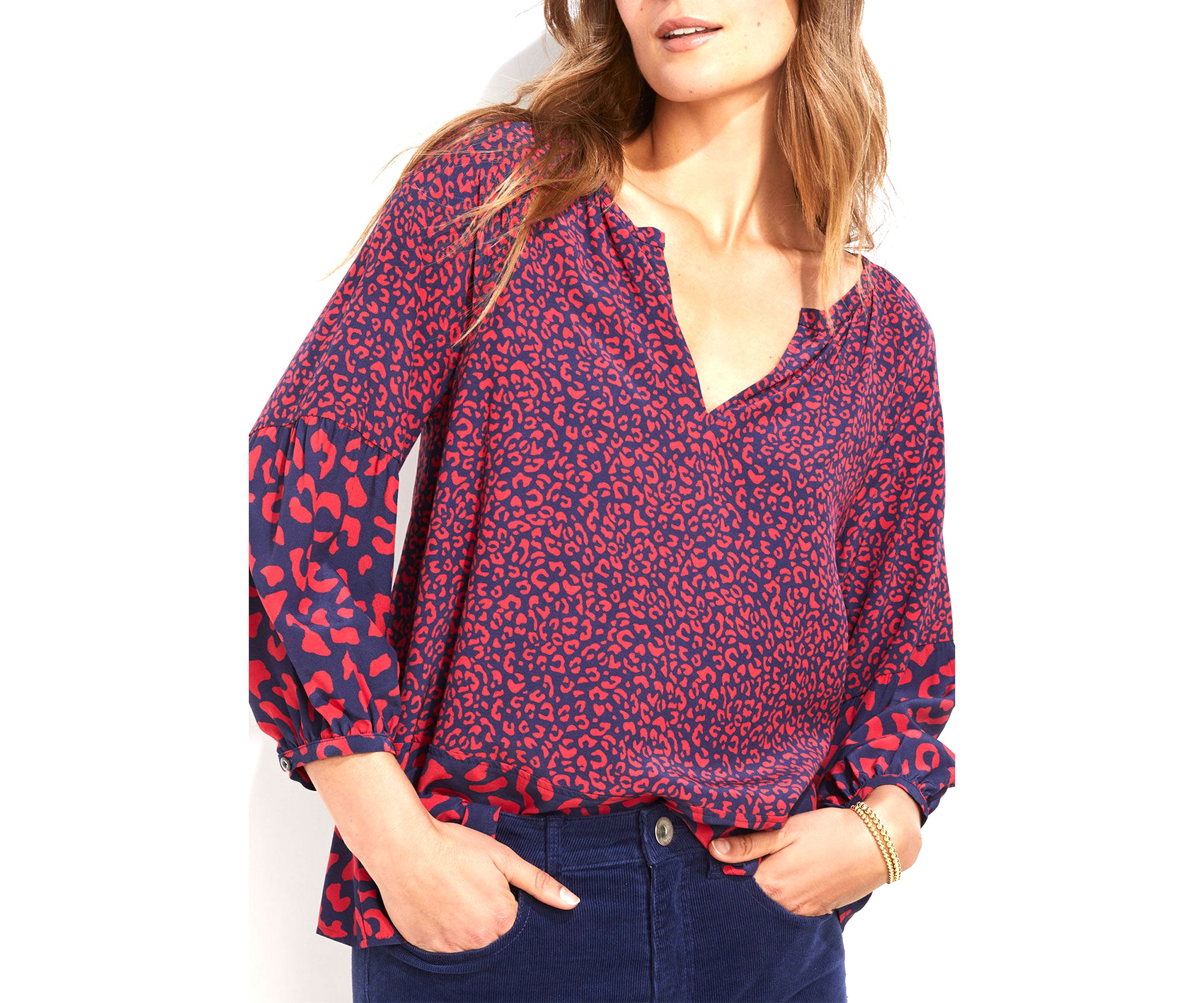 Womens Falling for Leopard Top
