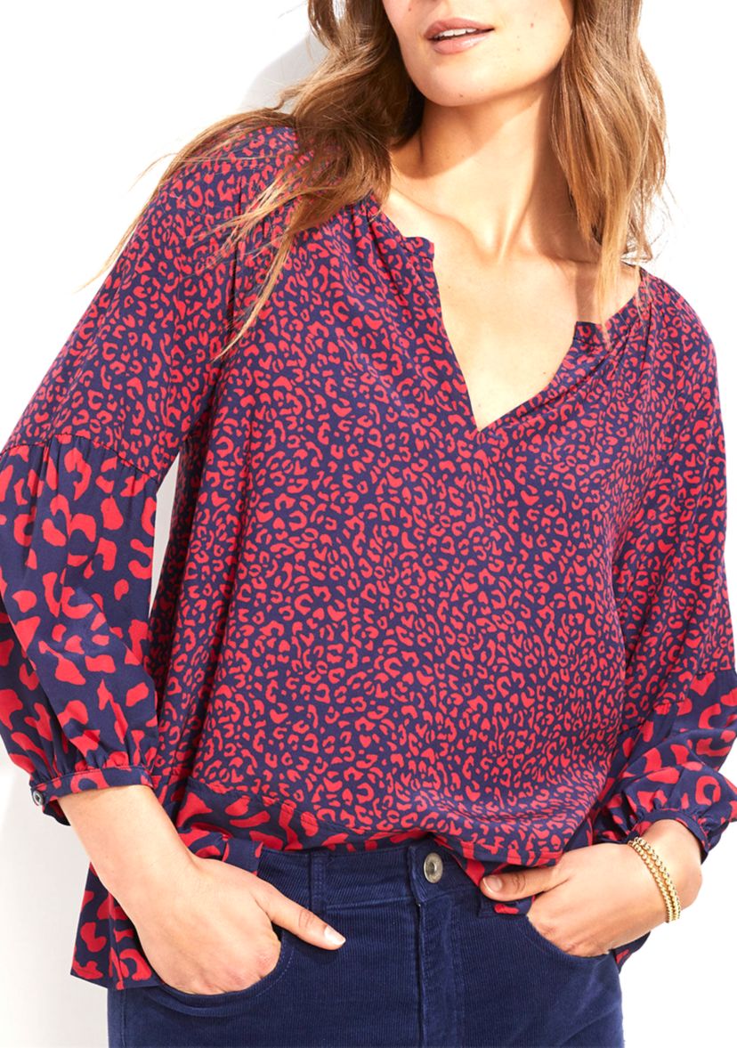 Womens Falling for Leopard Top