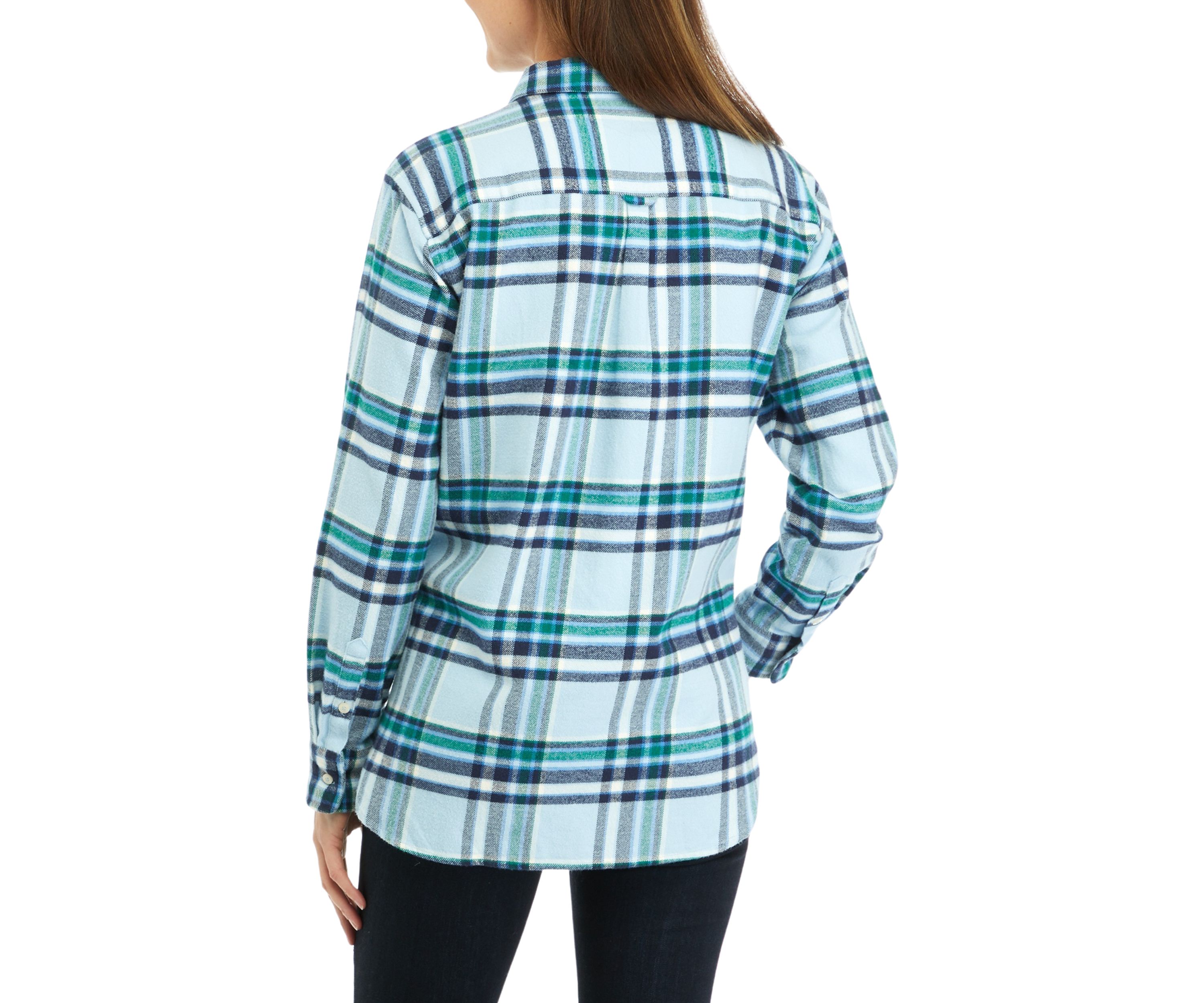 Womens Flannel Button Down Shirt