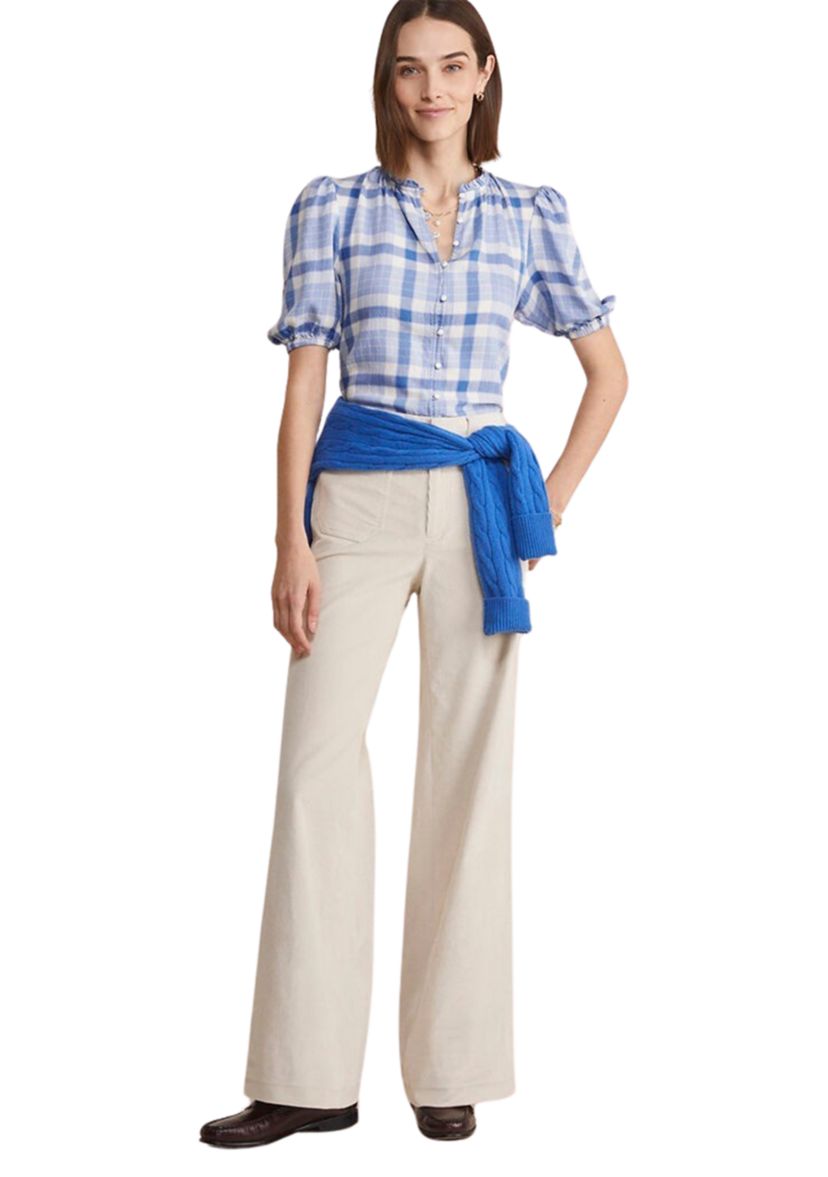 Womens Ruffle Neck Top
