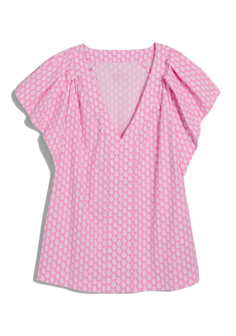 Womens Harbor Flutter Sleeve Top
