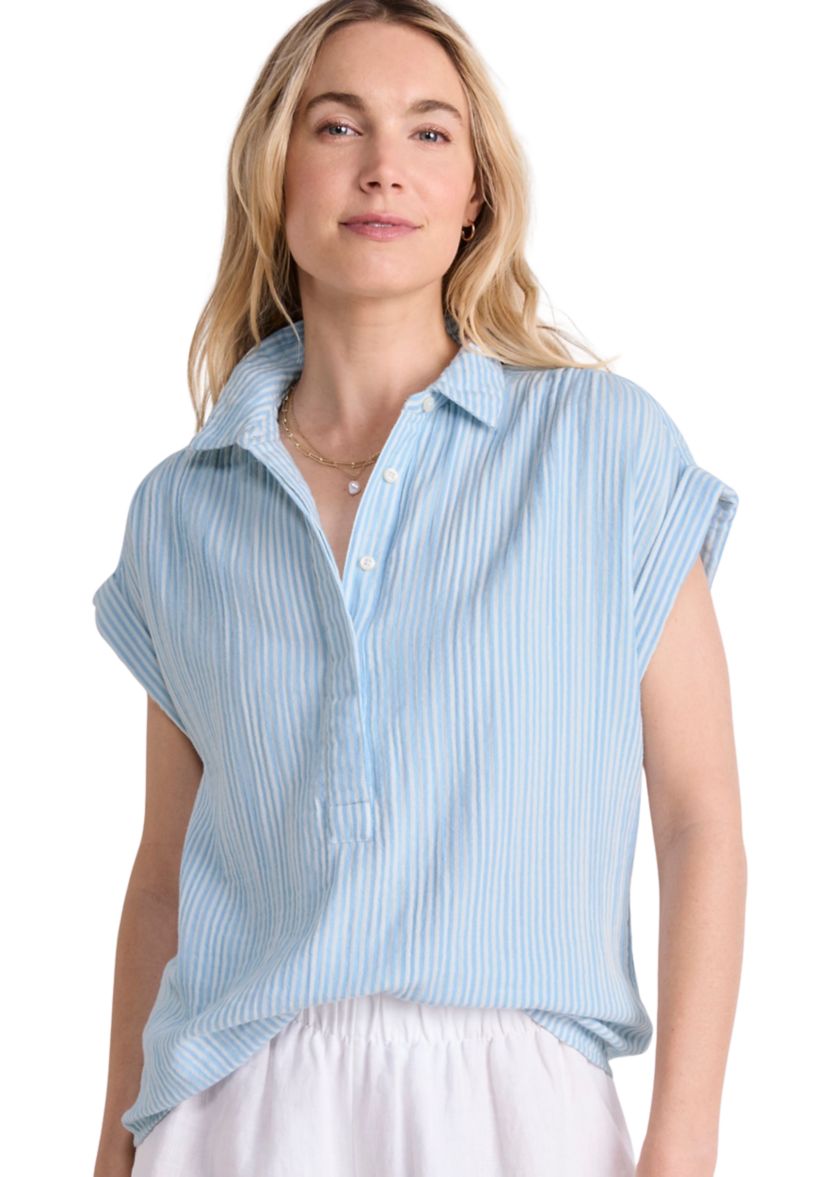 Womens Gauze Popover Margo Blouse