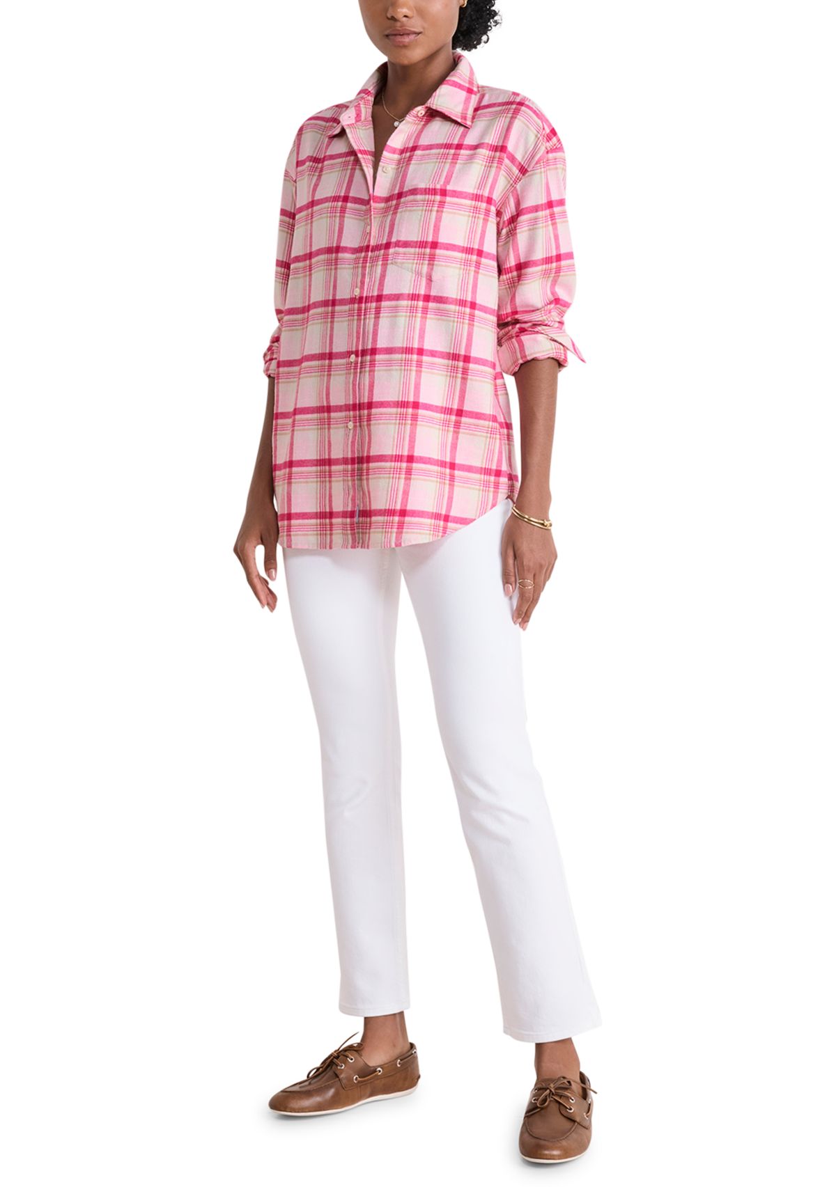 Womens Birdie Flannel Button Down Shirt