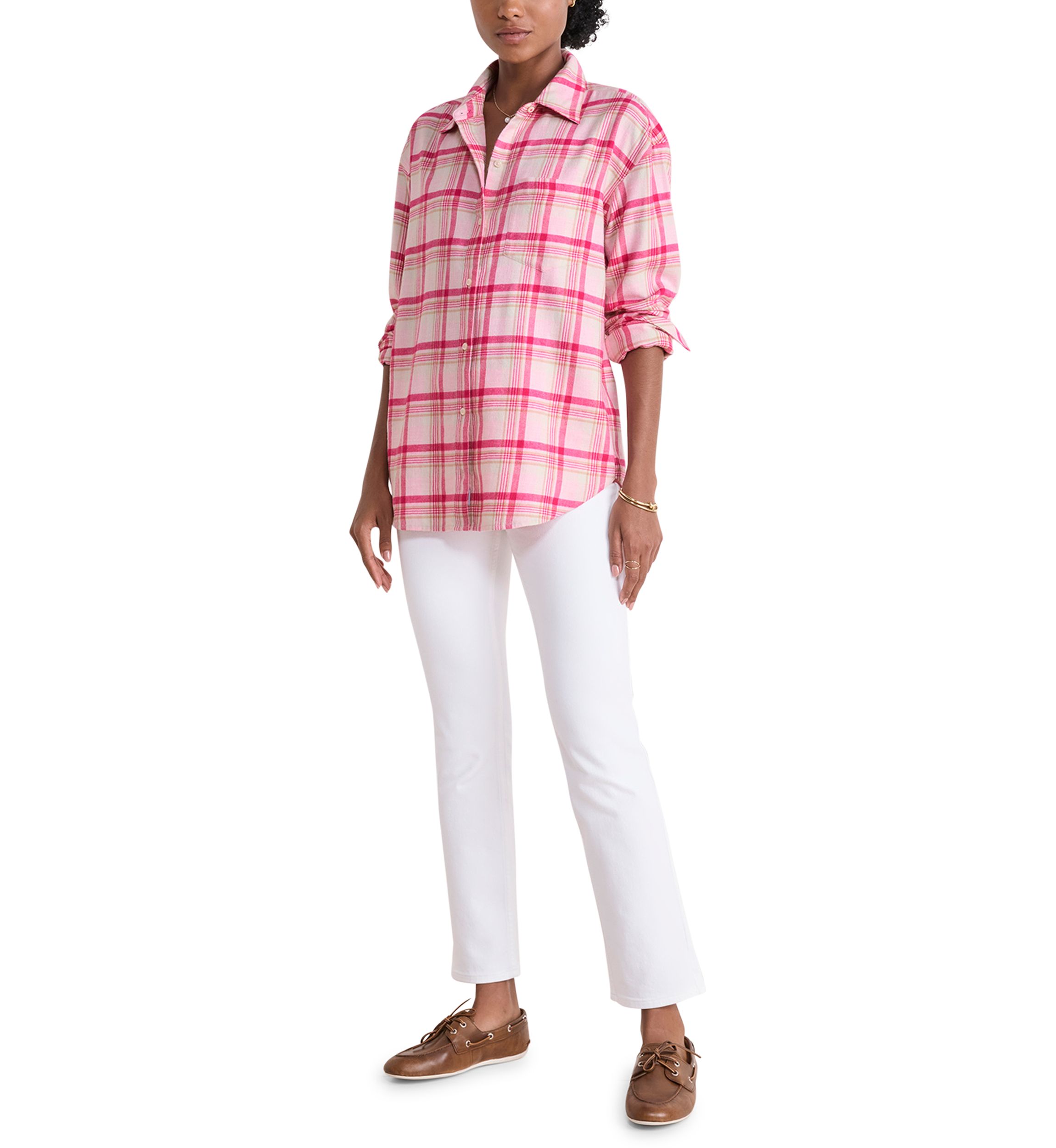 Womens Birdie Flannel Button Down Shirt