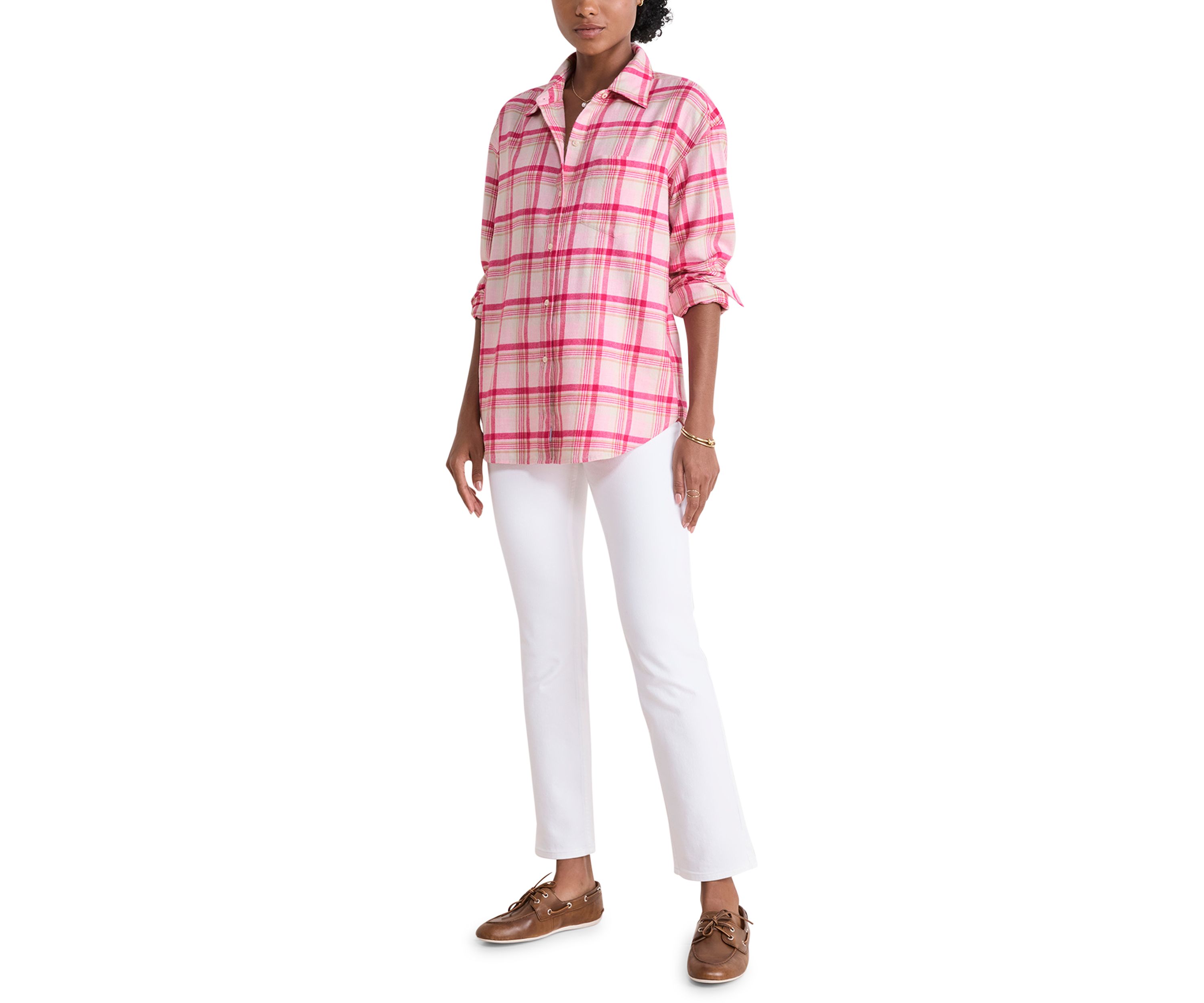 Womens Birdie Flannel Button Down Shirt