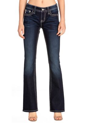 Miss Me Women's Dark Wash Bootcut Flap Pocket Jeans | belk