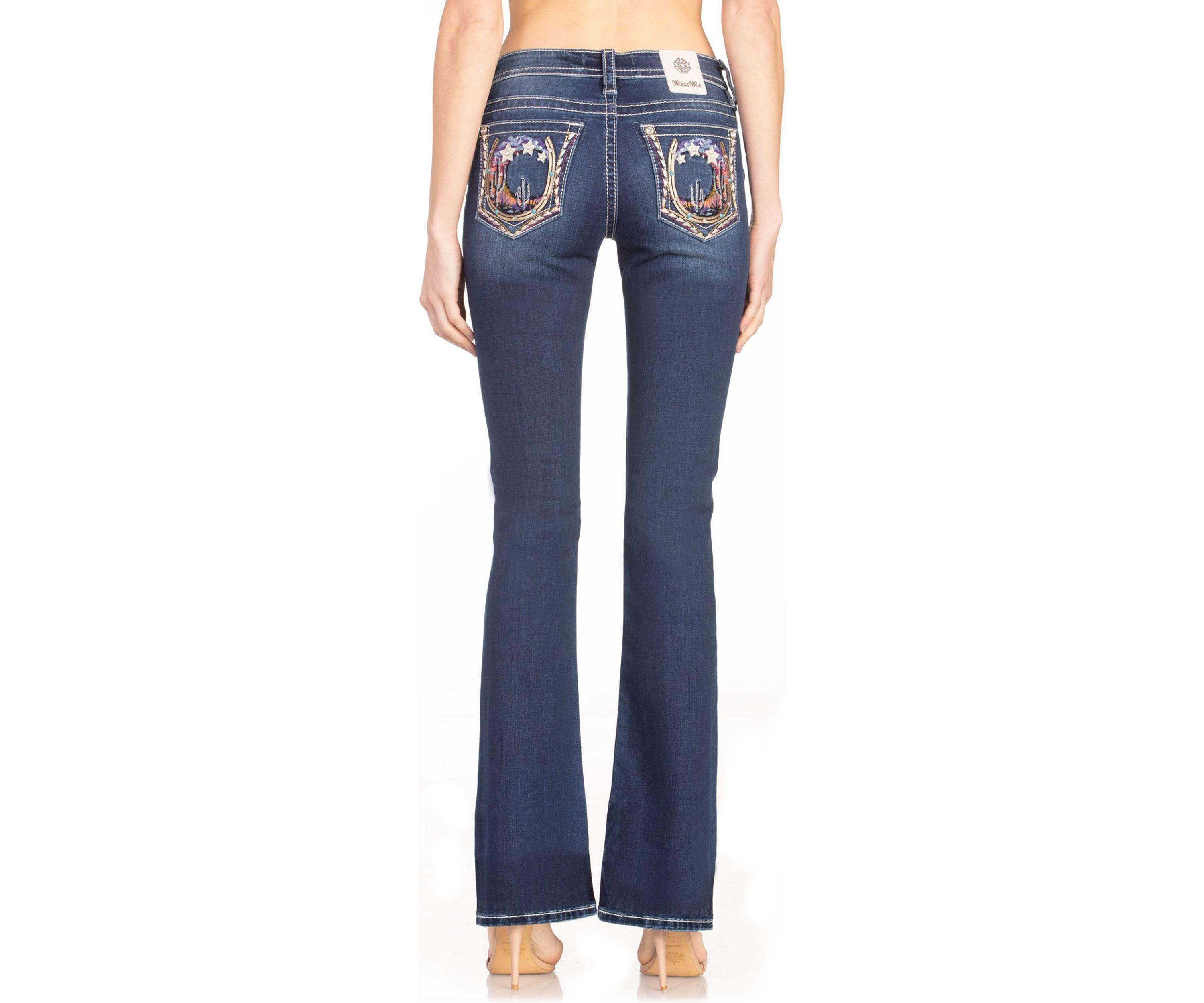 Womens Scenic Pocket Bootcut Jeans 