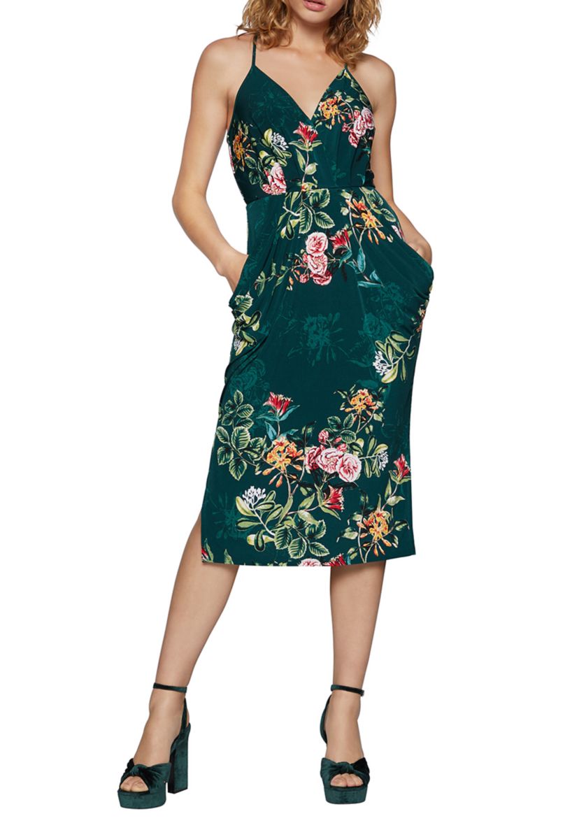 Womens Drape Pocket Dress