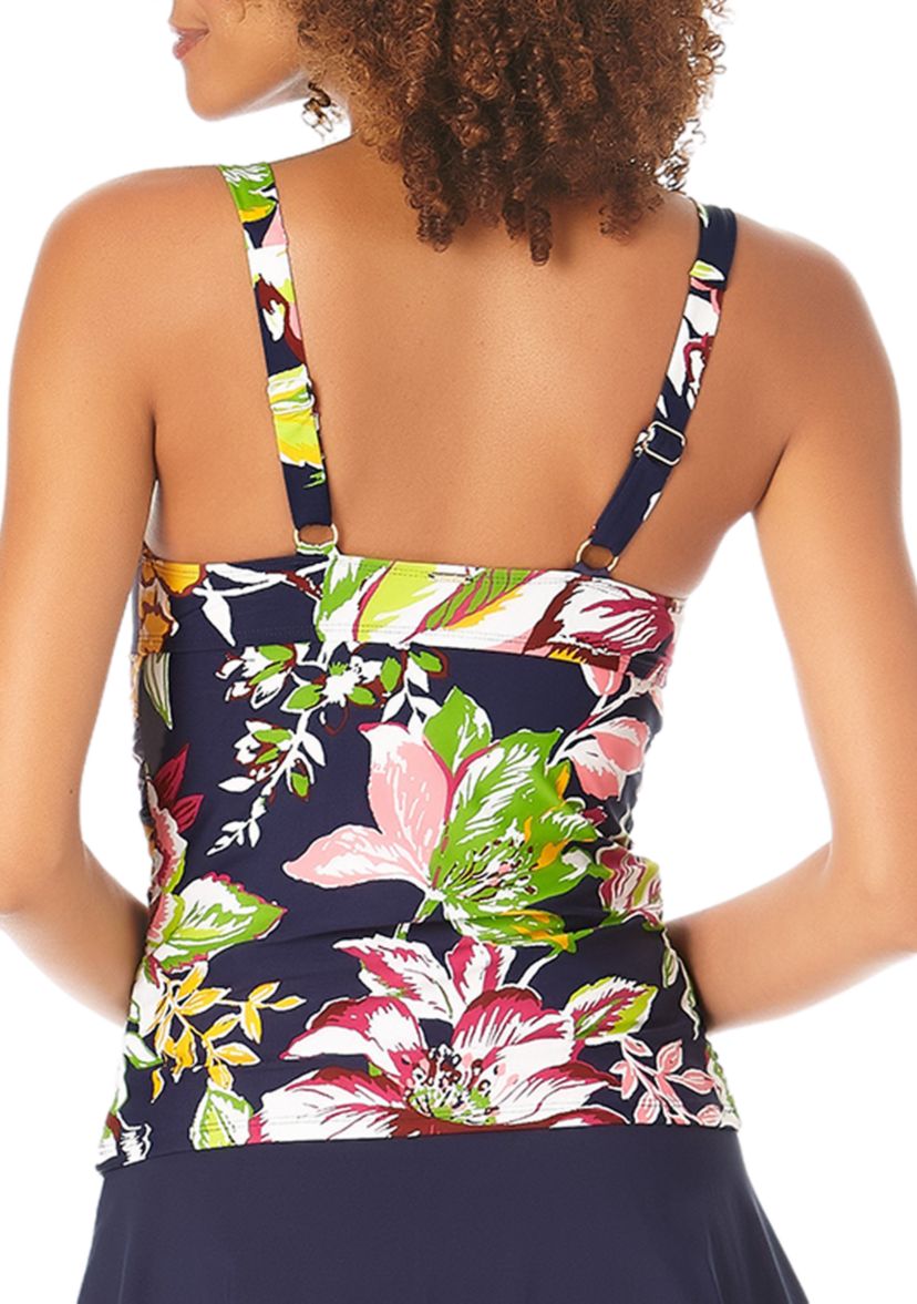 Womens Underwire Twist Front Swim Tankini