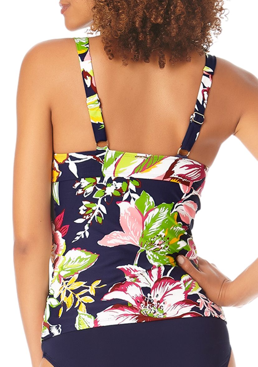 Womens Underwire Twist Front Swim Tankini