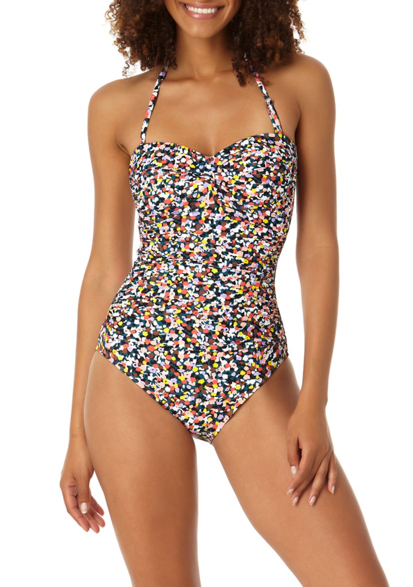 Confetti Me Bandeau One Piece Swimsuit