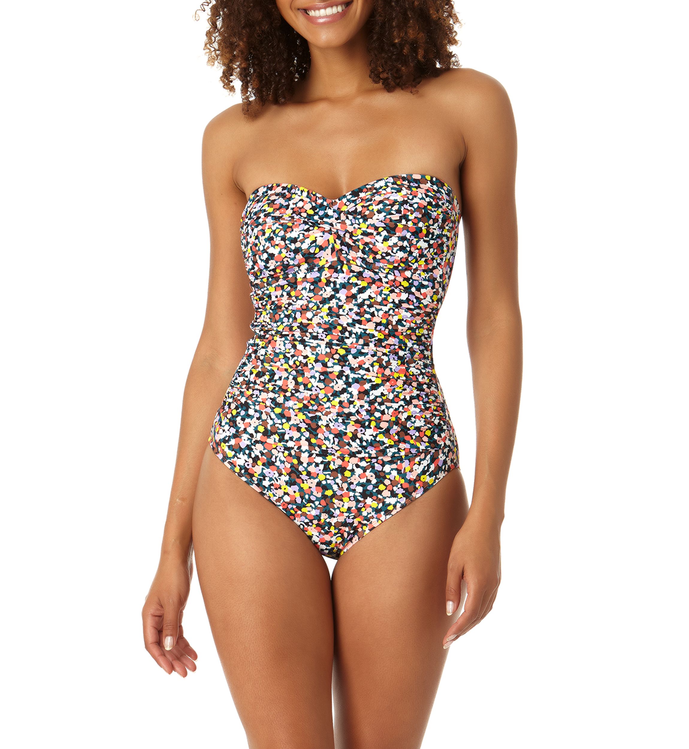 Confetti Me Bandeau One Piece Swimsuit