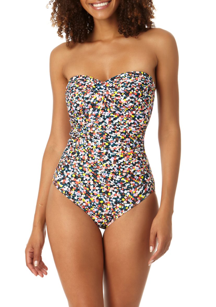 Confetti Me Bandeau One Piece Swimsuit