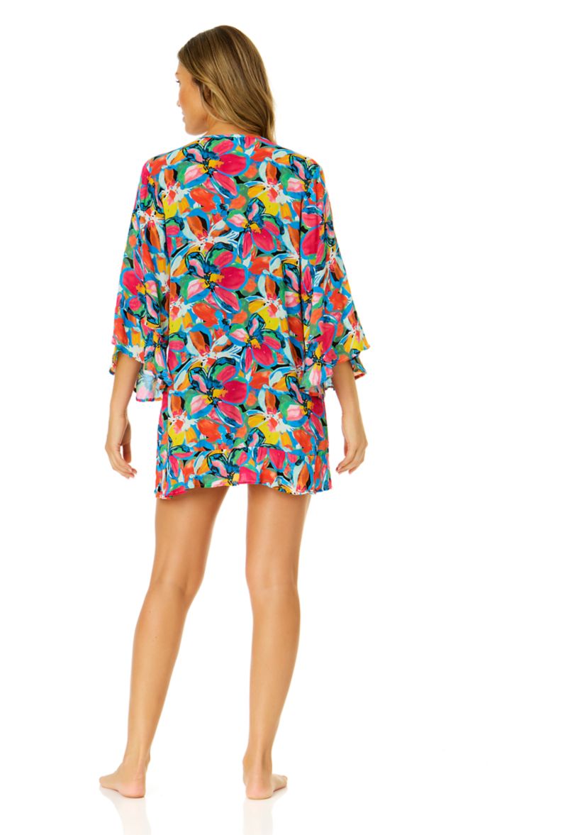 Womens Amalfi Coast Floral Printed Swim Coverup