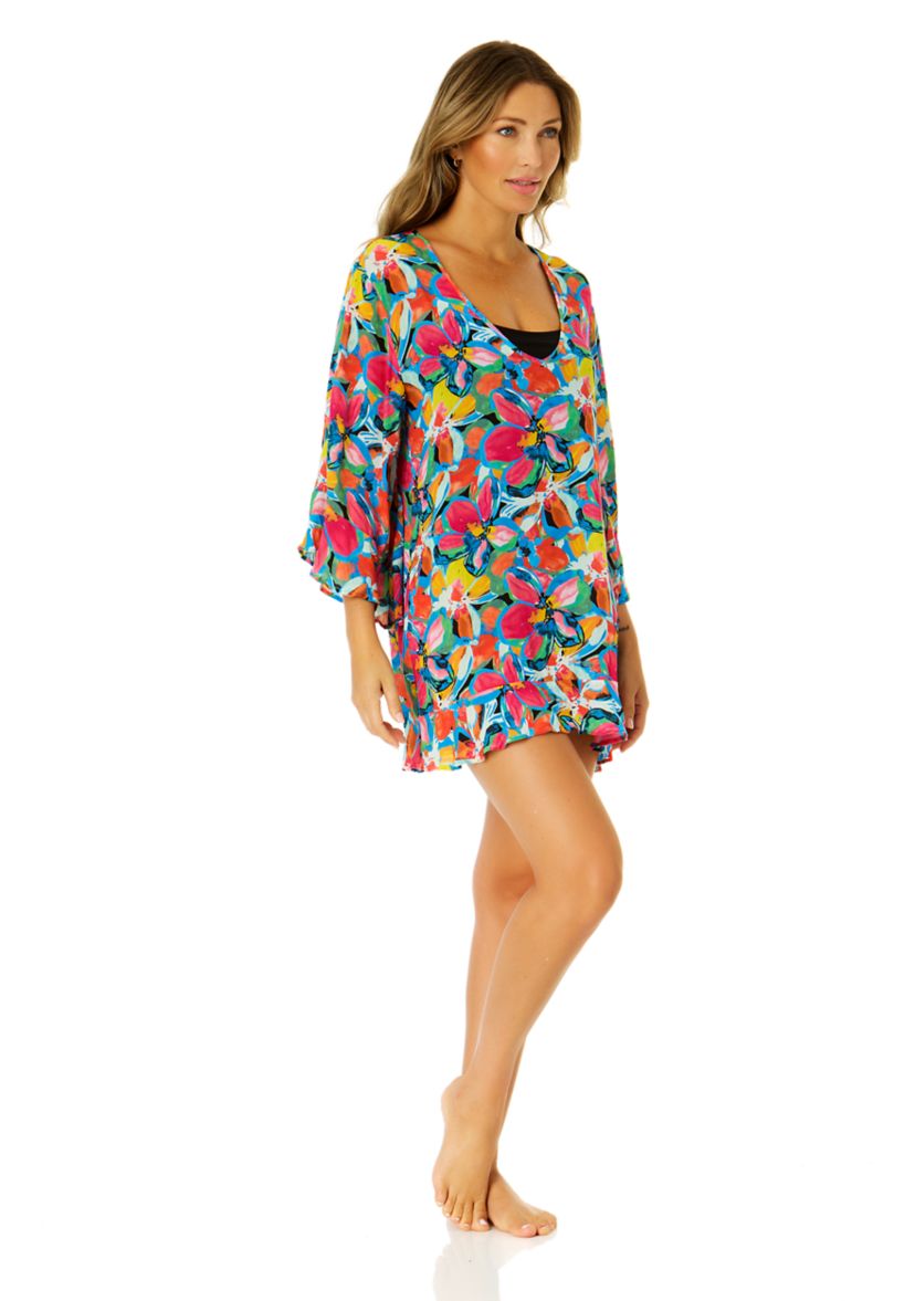 Womens Amalfi Coast Floral Printed Swim Coverup