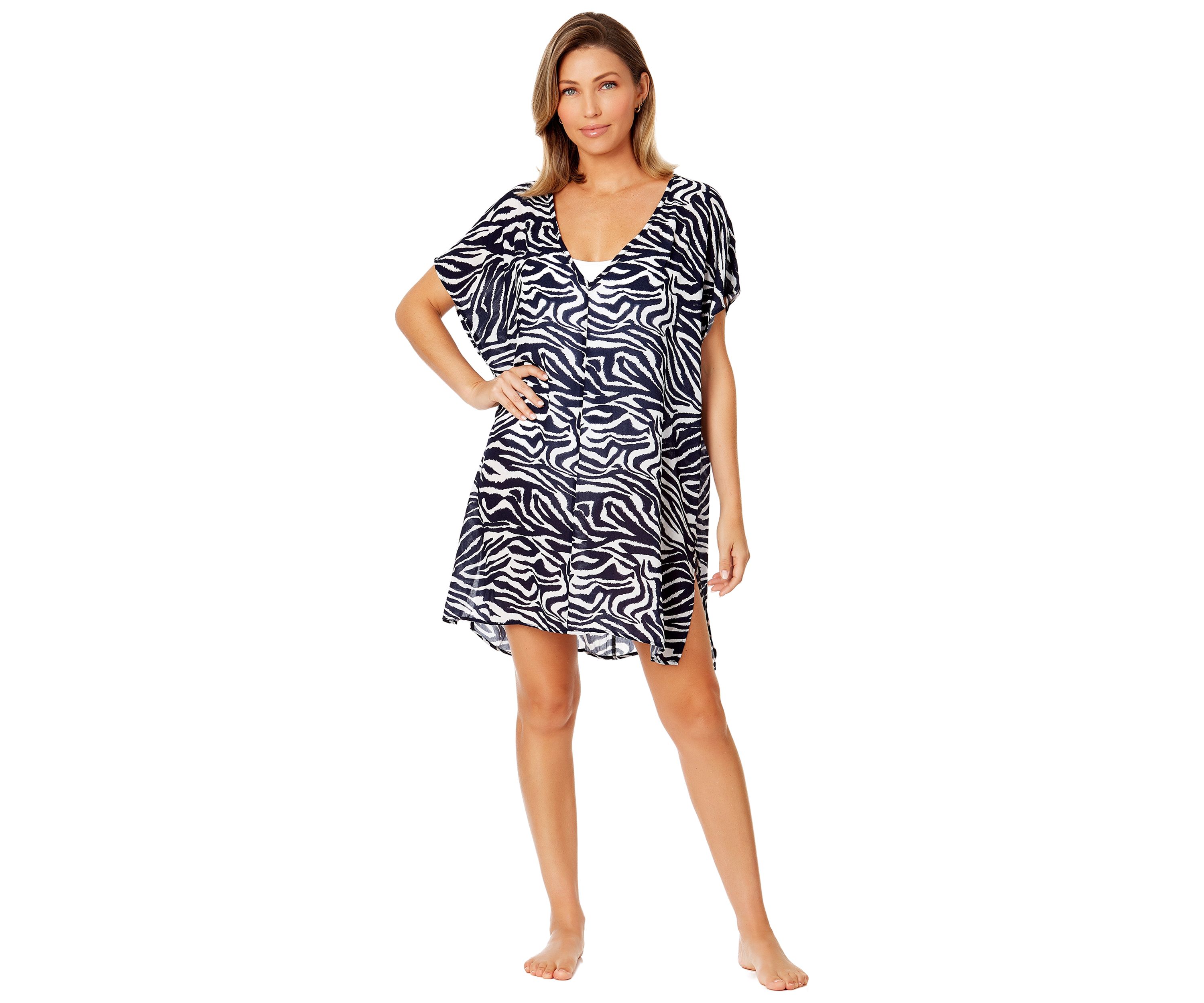 Zebra Shadow Swim Cover Up