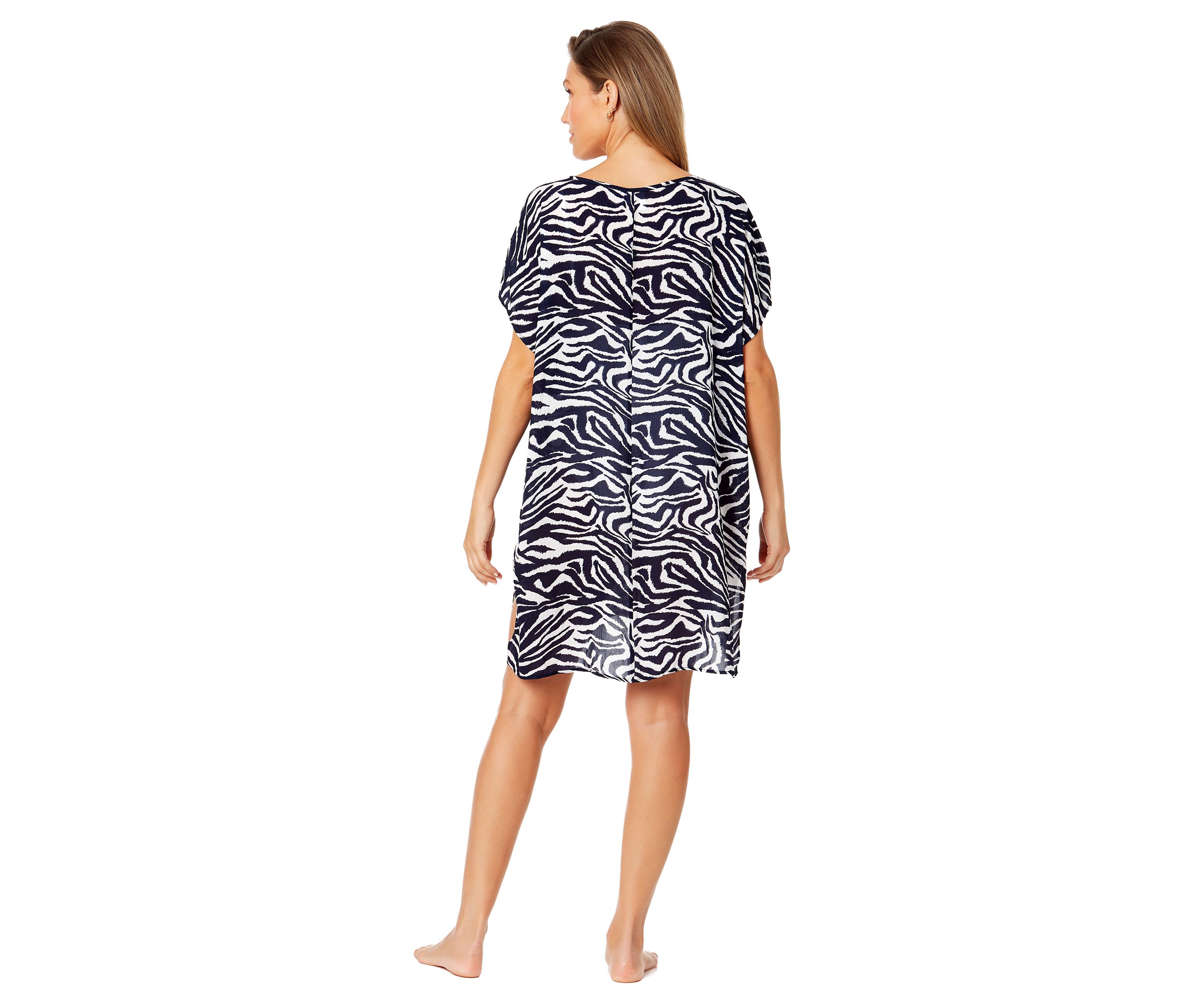 Zebra Shadow Swim Cover Up